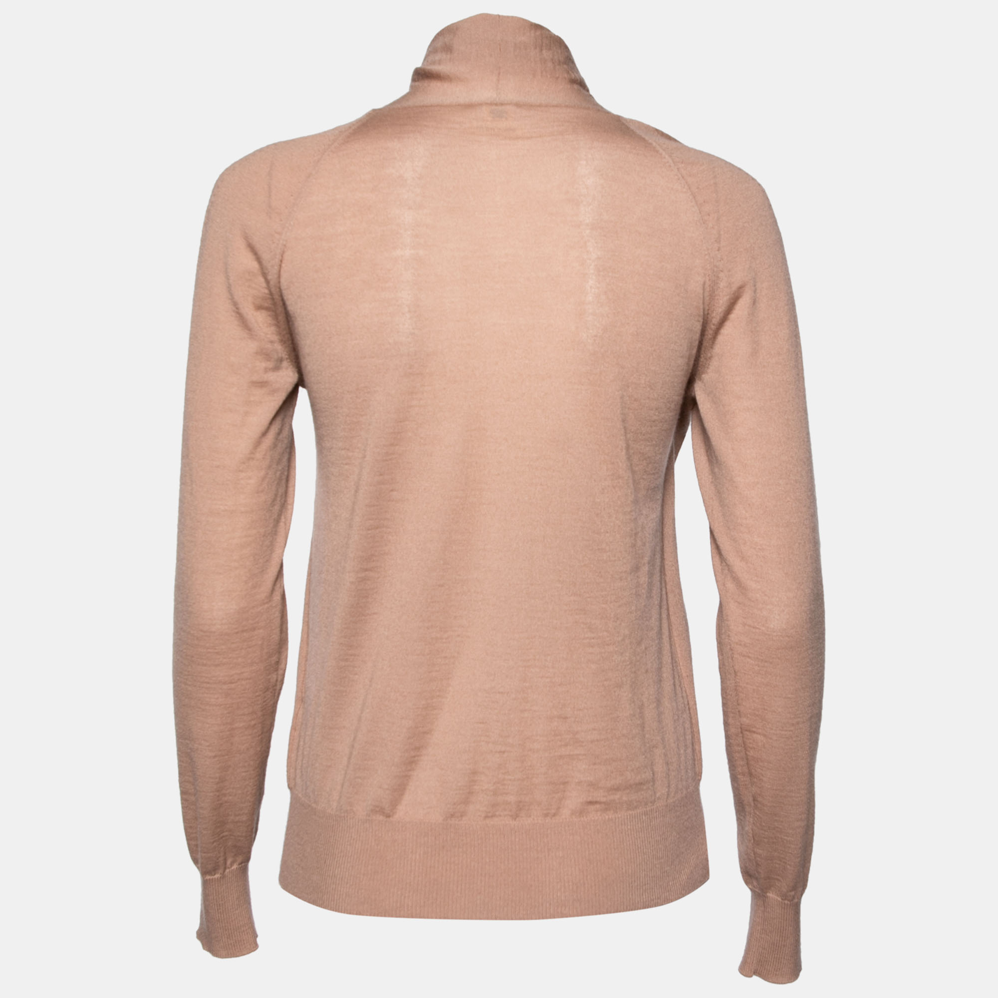 

Hermes Dusky Pink Cashmere Wrap Detail Sweater