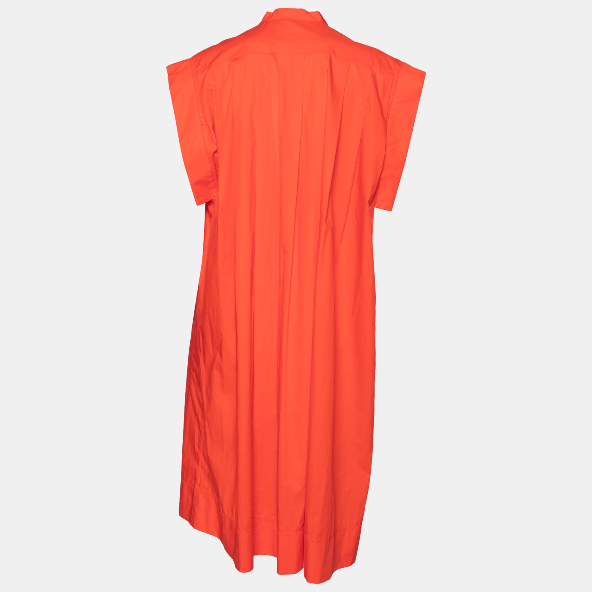 

Hermes Orange Cotton Oversized Tunic Dress