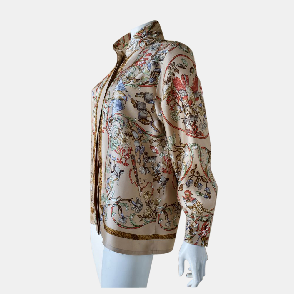 

Hermes Multicolor Silk Top FR 40