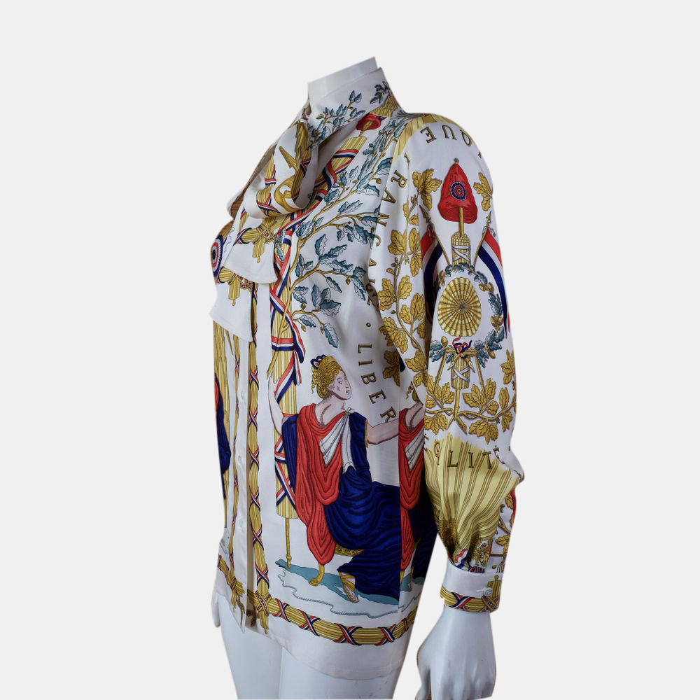 

Hermes Multicolor Camicia in seta Shirt Size Tg.36 FR