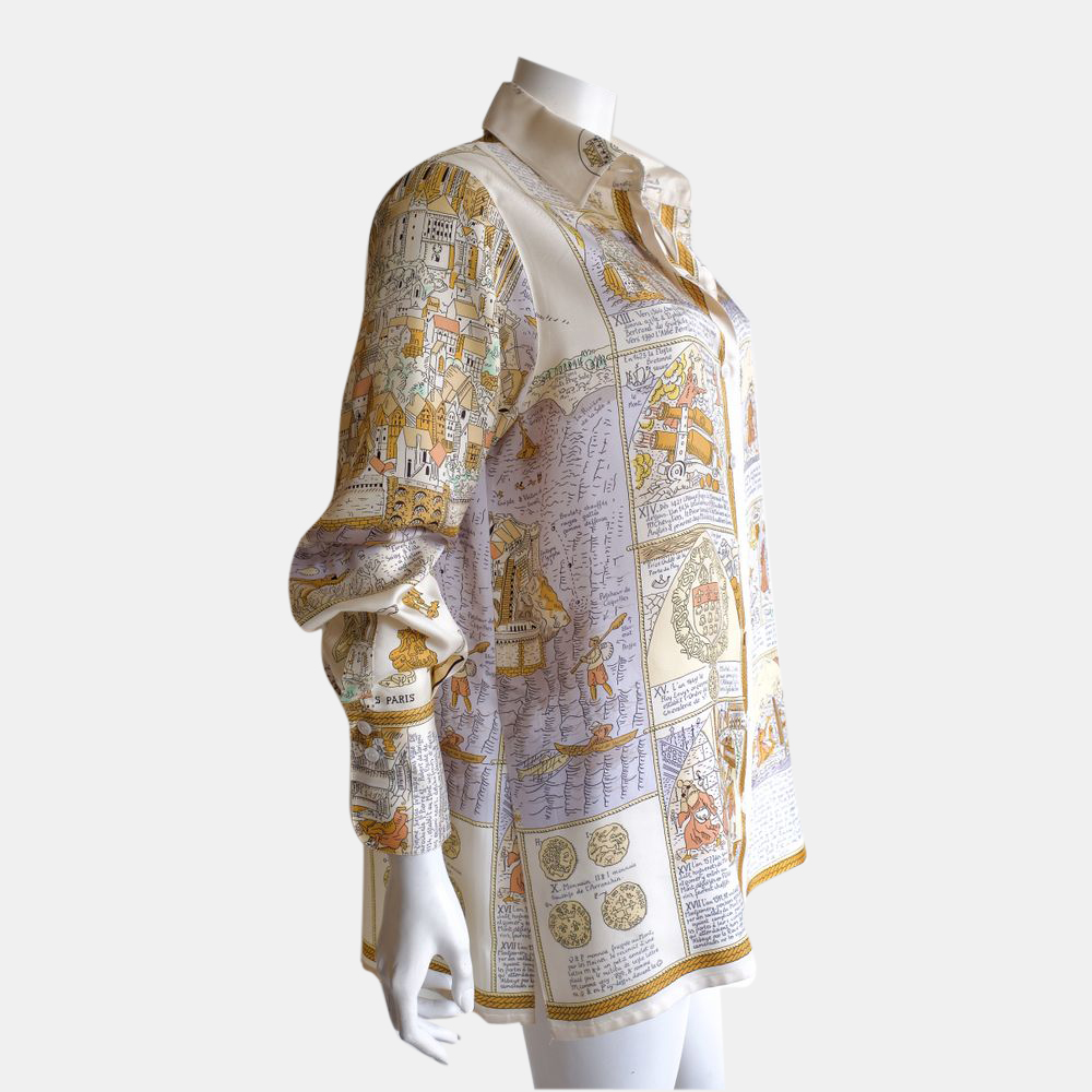 

Hermes Multicolor Camicia in seta Shirt Size Tg. 40 FR