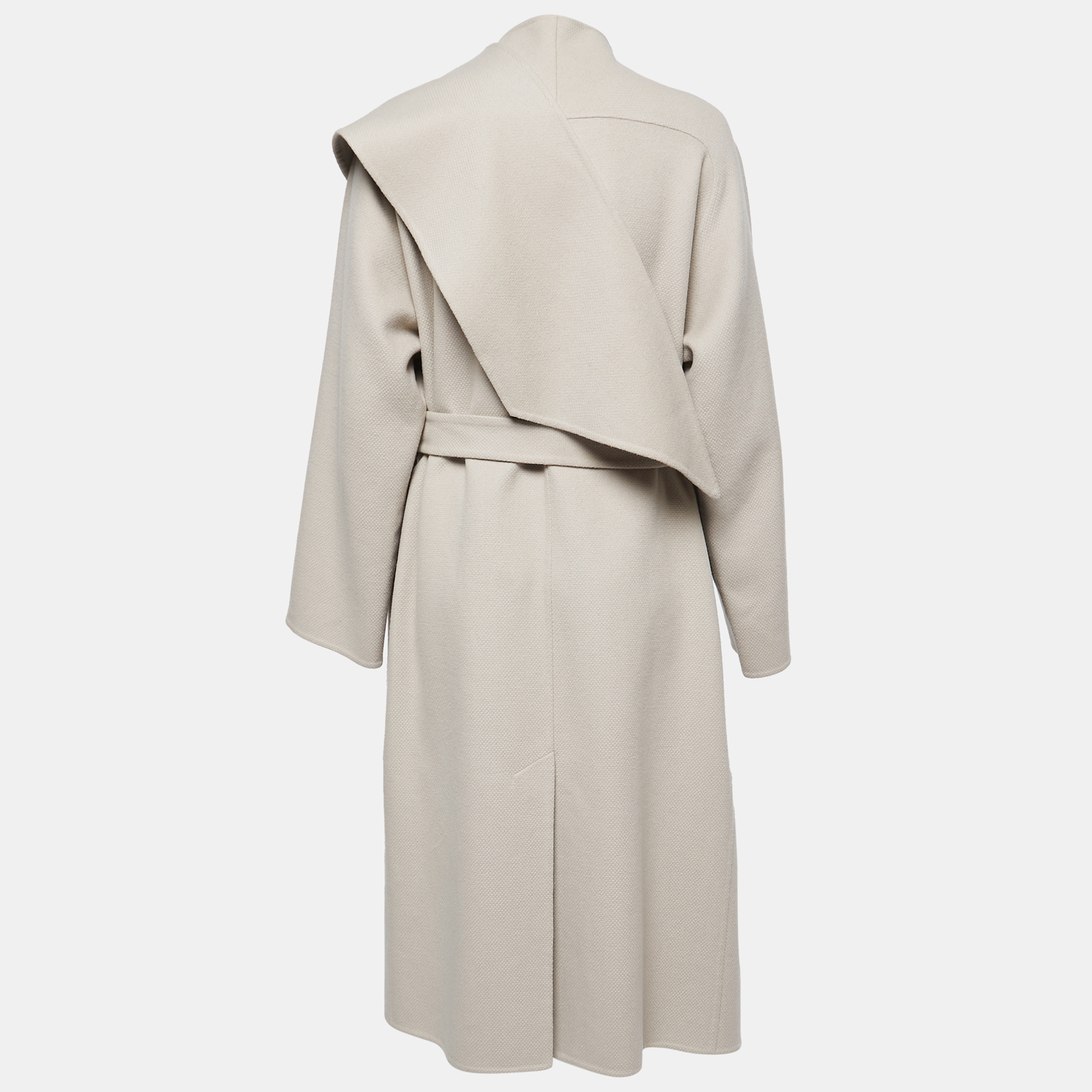 

Hermes Beige Cashmere Asymmetric Peignoir Coat