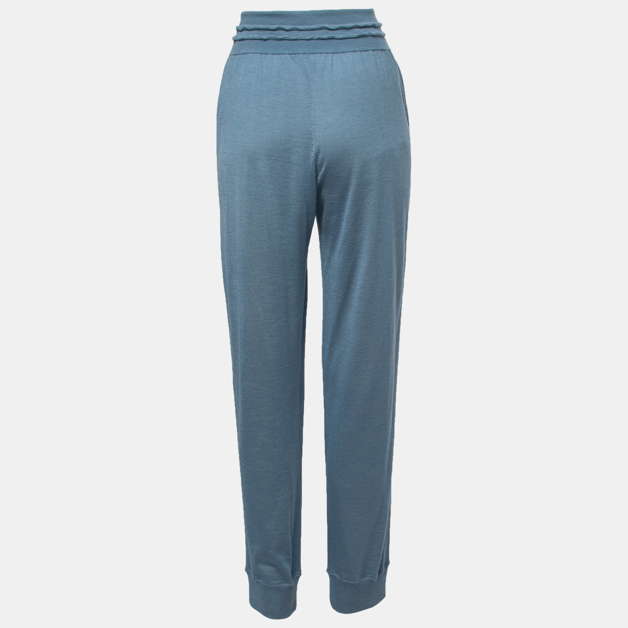 

Hermes Blue Cashmere & Silk Knit Joggers