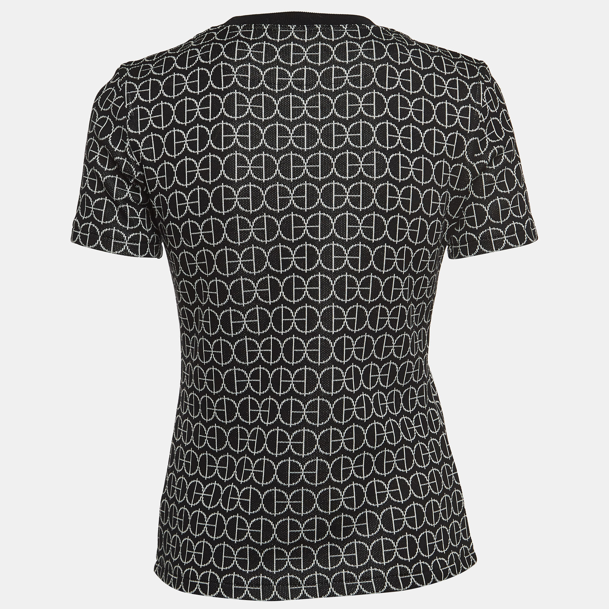 

Hermes Black H Rond Jacquard Knit T-Shirt