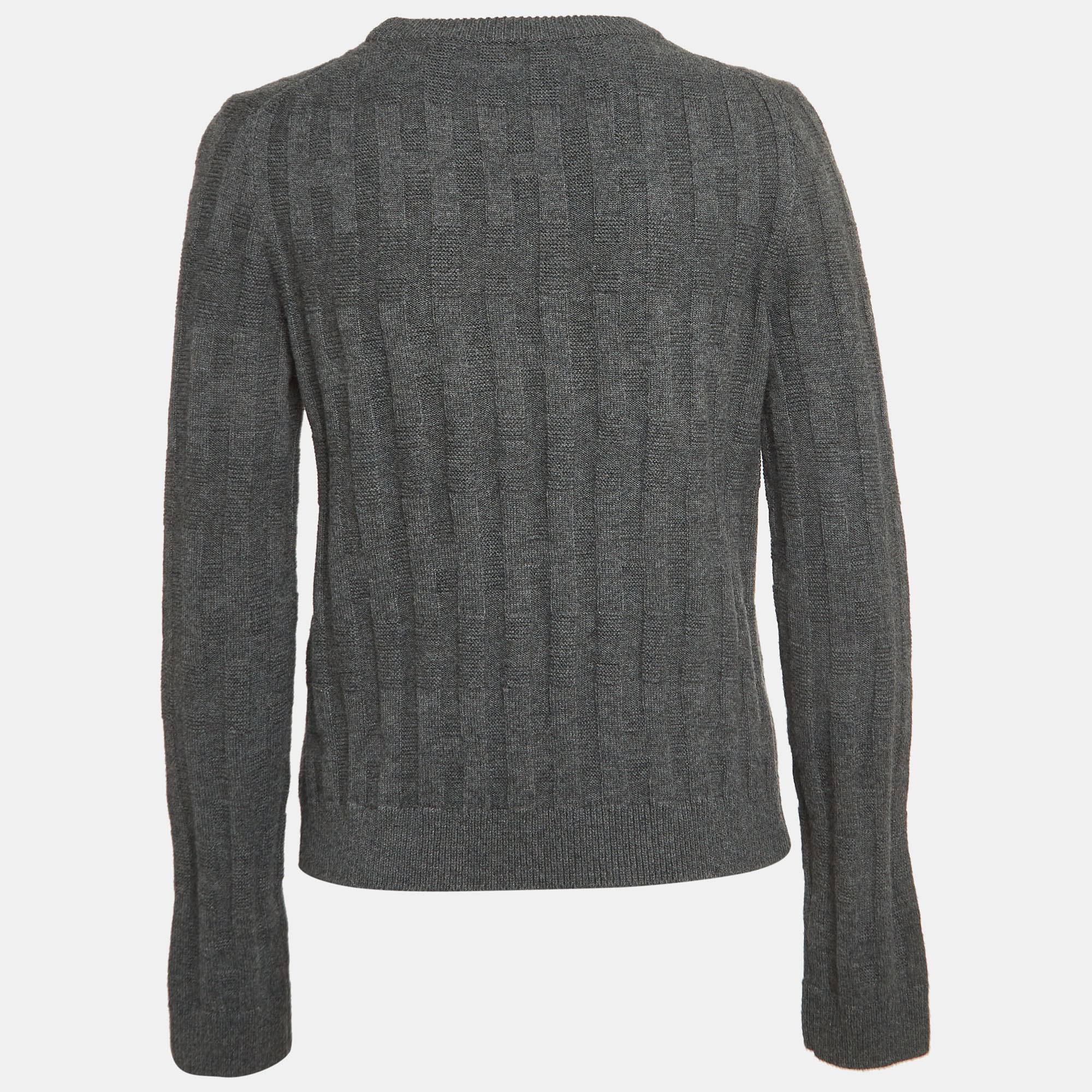 

Hermes Grey Patterned Wool Knit Sweater