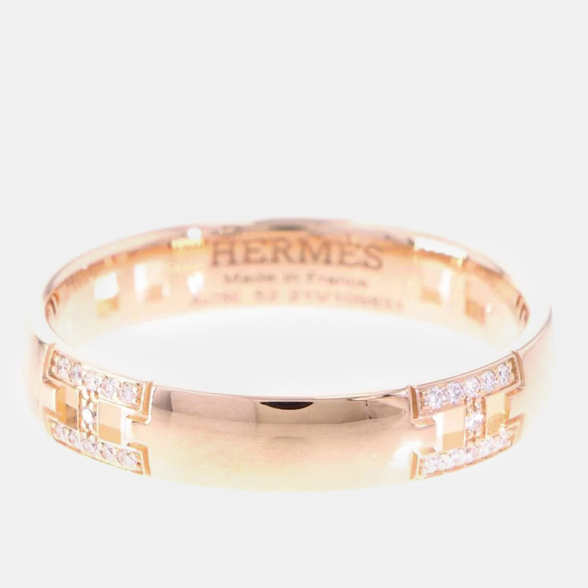 

Hermes 18K Pink Gold Ever Hercules Ring Size