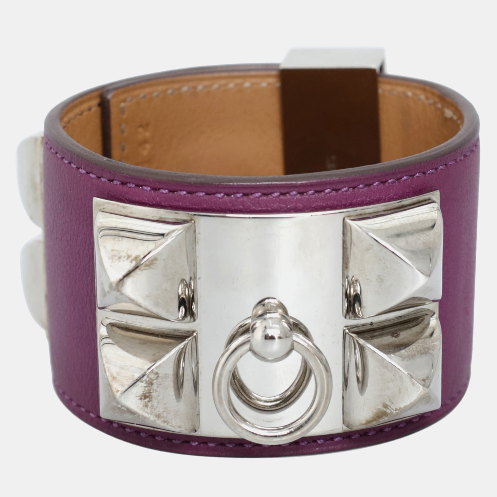 

Hermes Collier De Chien Bracelet, Purple