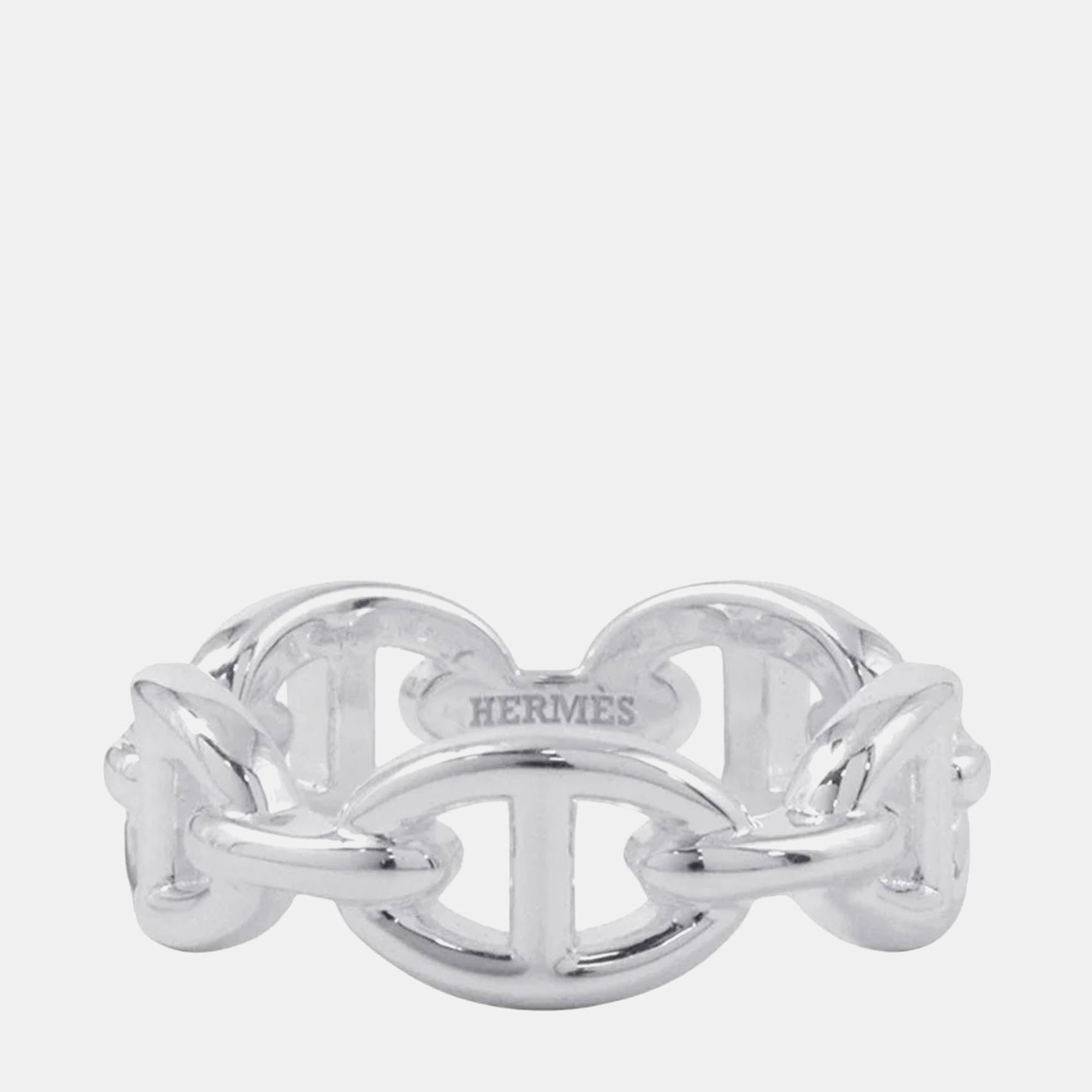 

Hermes Chaine D'Ancre Anchene Silver 925 Ring EU