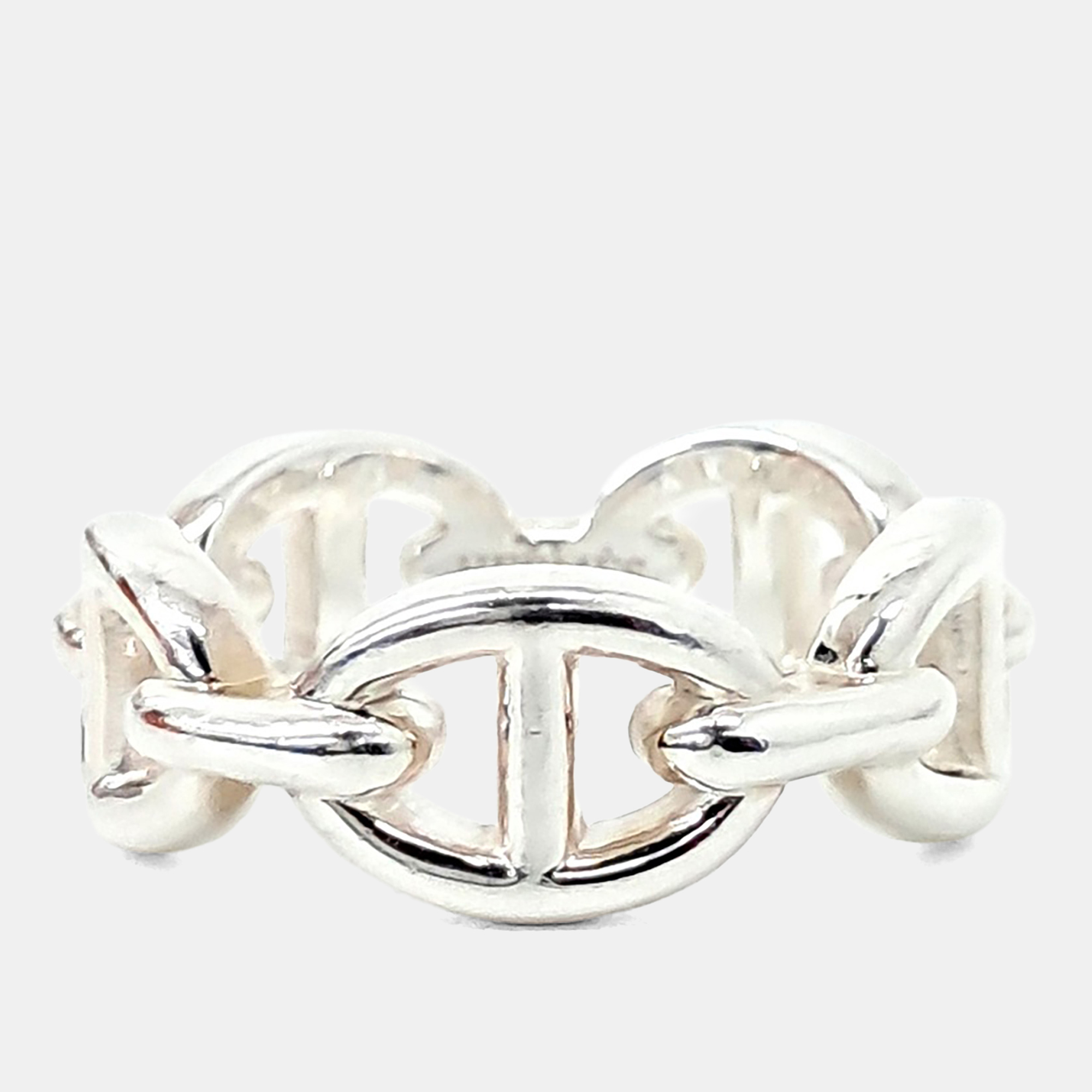 

Hermes Silver Chandelier Ring