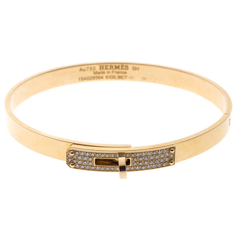 hermes gold bangle bracelet
