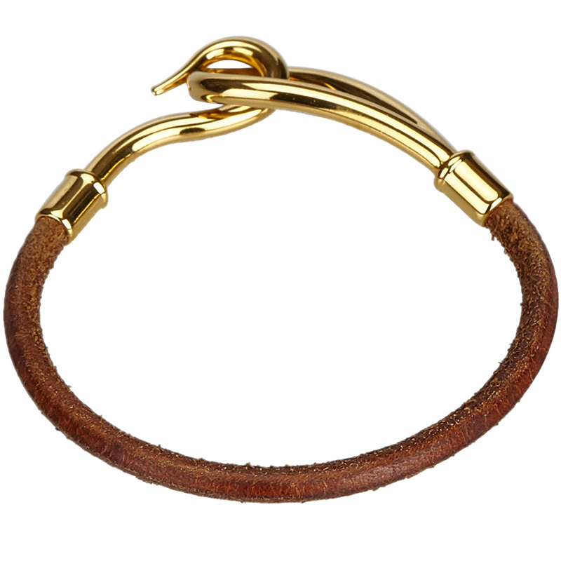 

Hermes Jumbo Hook Brown Cord Bracelet