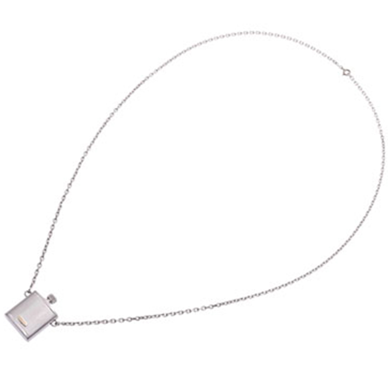 

Hermes Perfume Bottle Sterling Silver Pendant Necklace