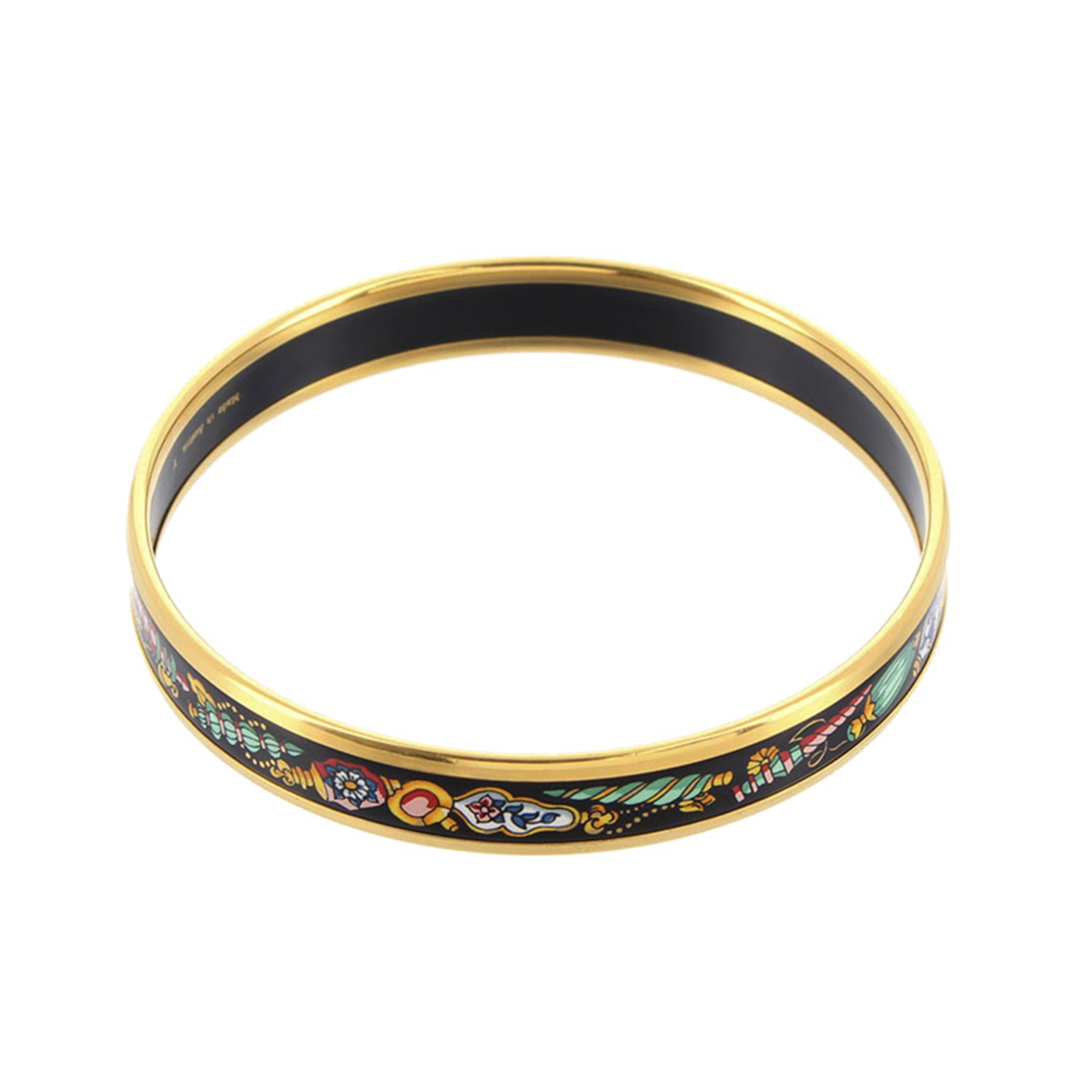 

Hermes Multicolor Metal Cloisonne Bangle