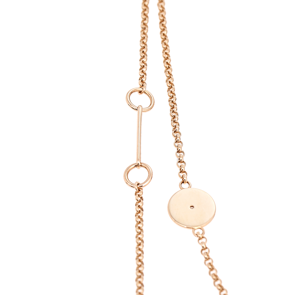 

Hermes Gambade Diamonds 18k Rose Gold Long Station Necklace