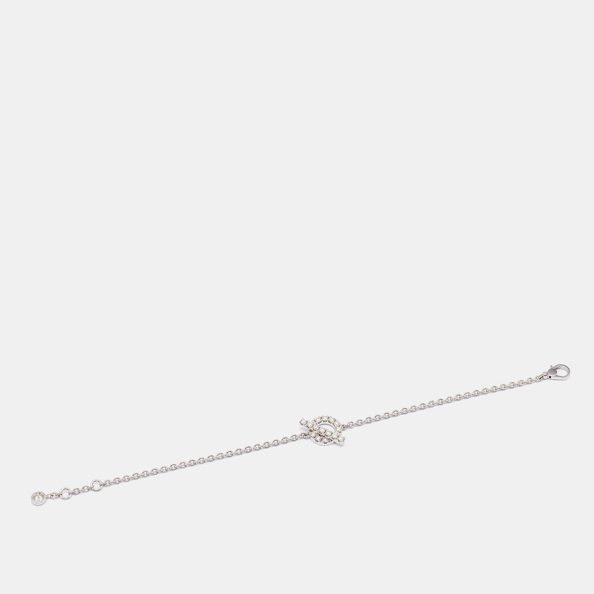 

Hermes Finesse Diamond 18k White Gold Bracelet