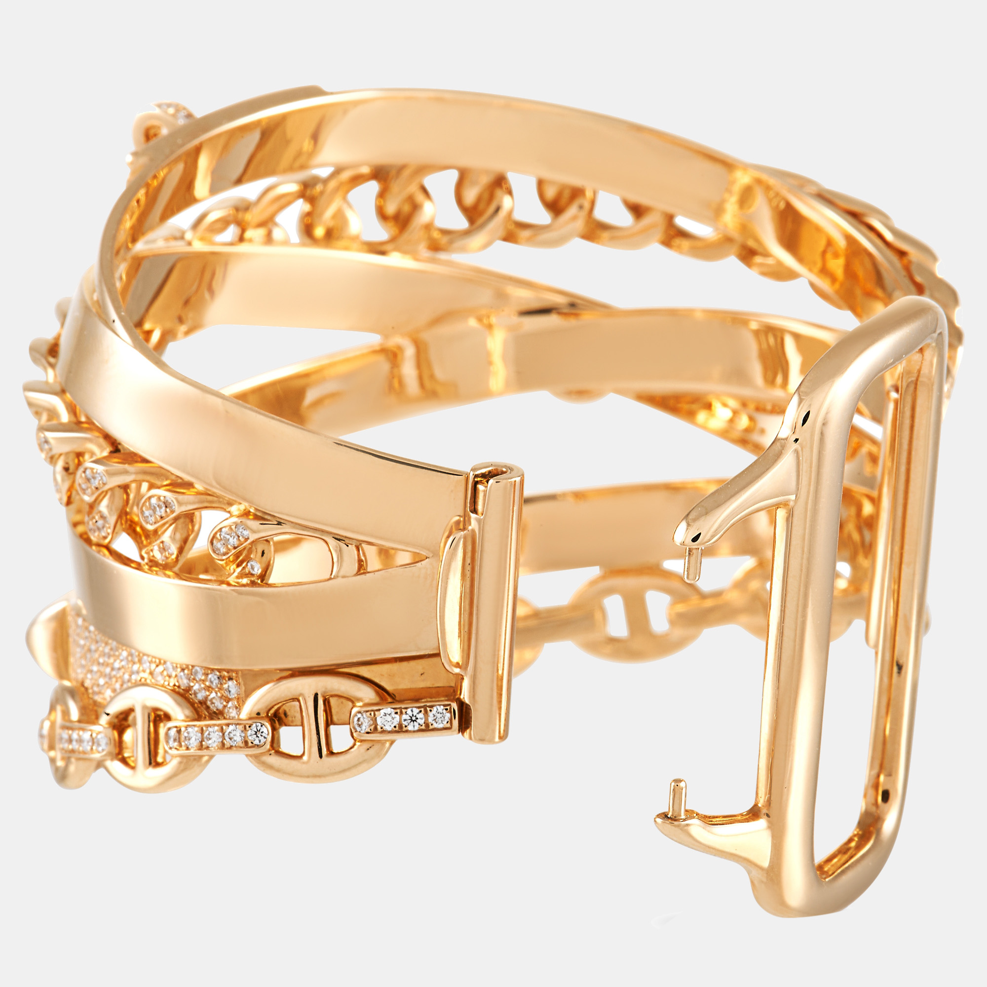 

Hermes Alchimie 18K Rose Gold 4.71ct Diamond Bracelet
