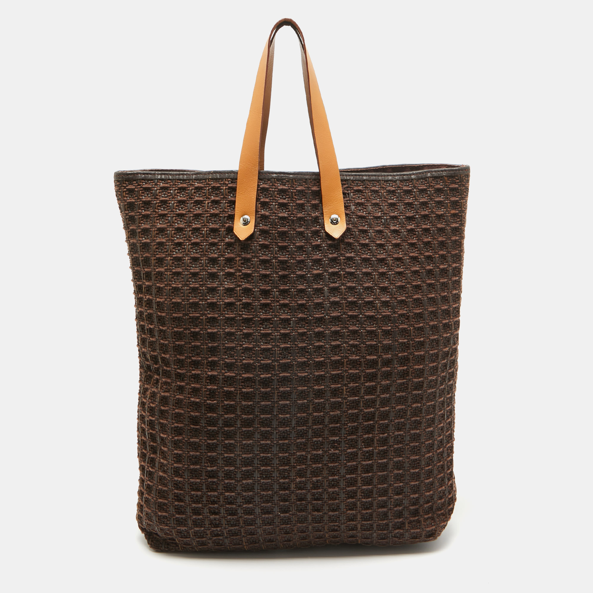 

Hermes Brown Woven Leather and Fabric Ahmedabad Diego Tote