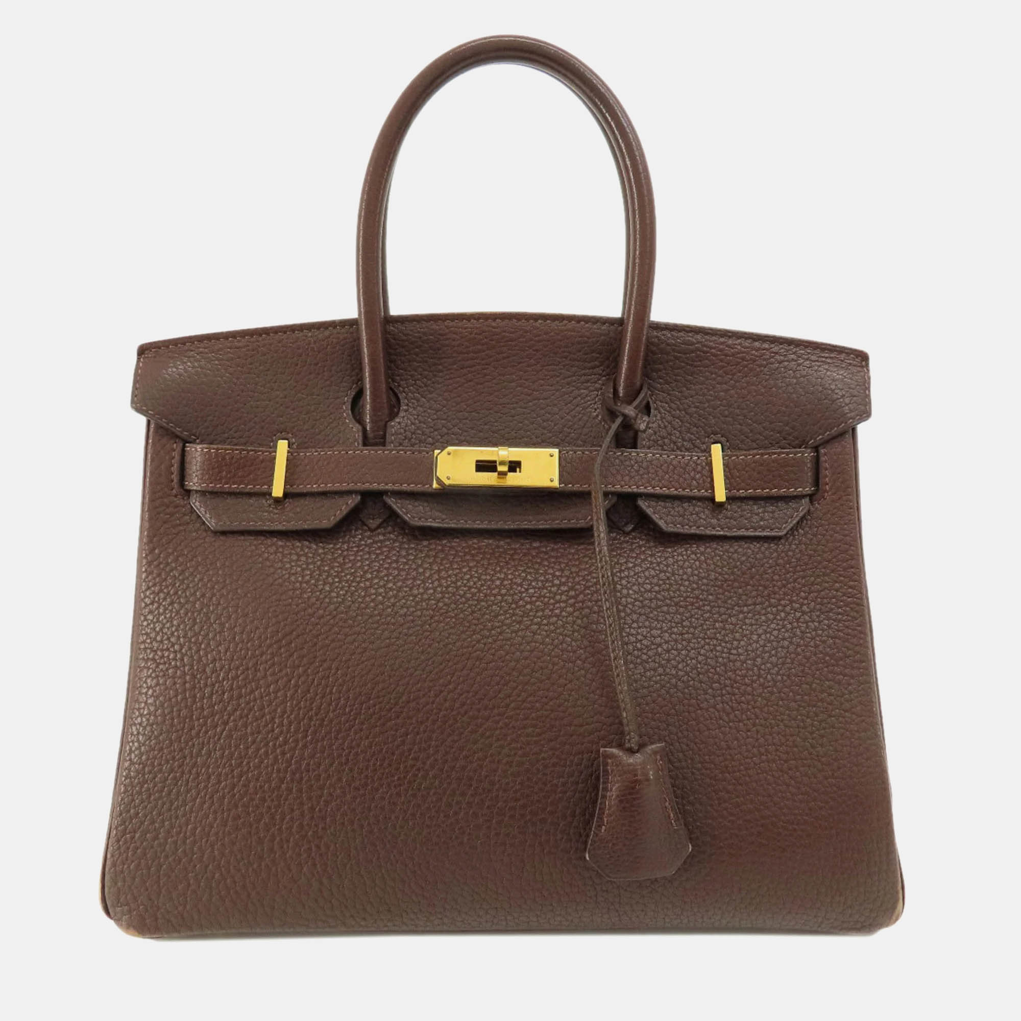 

Hermes Brown Taurillon Birkin 30 Handbag