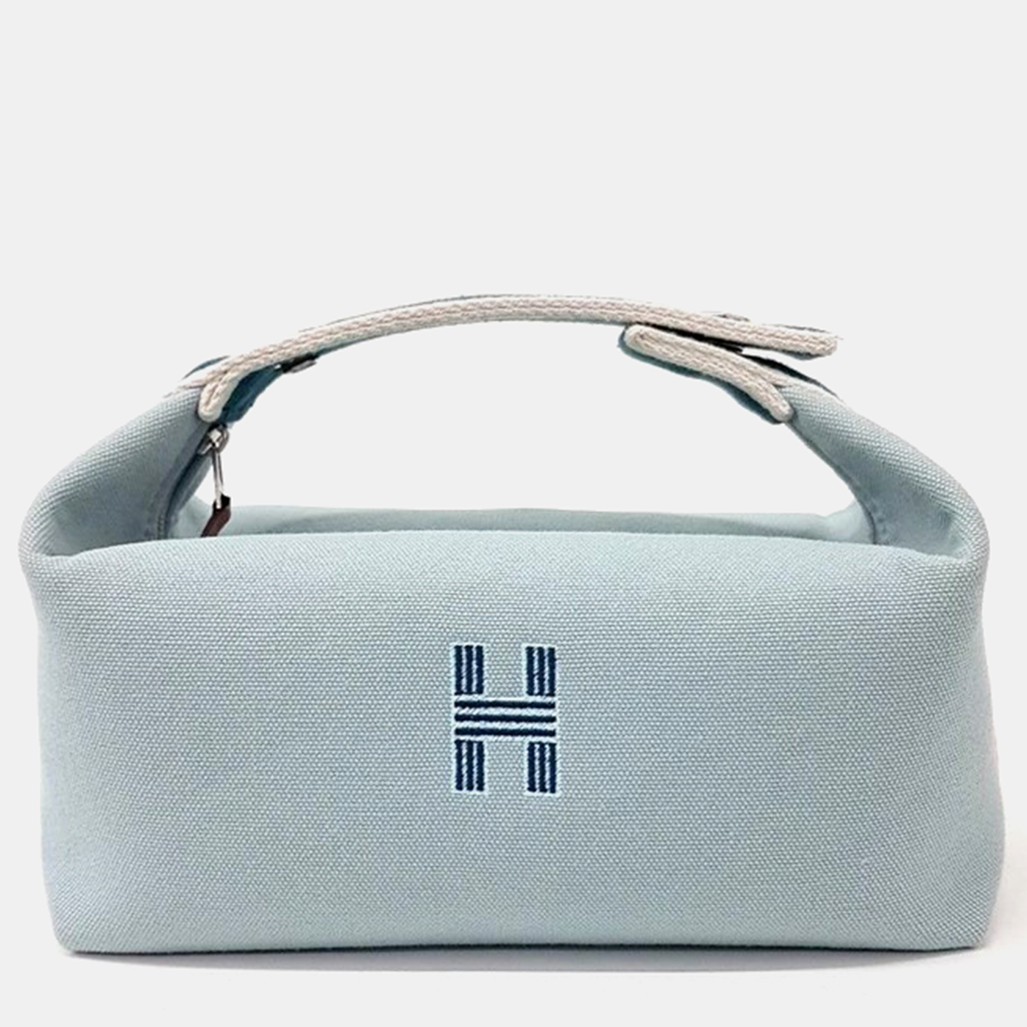 Pre-owned Hermes Breed A Brac Case In Blue