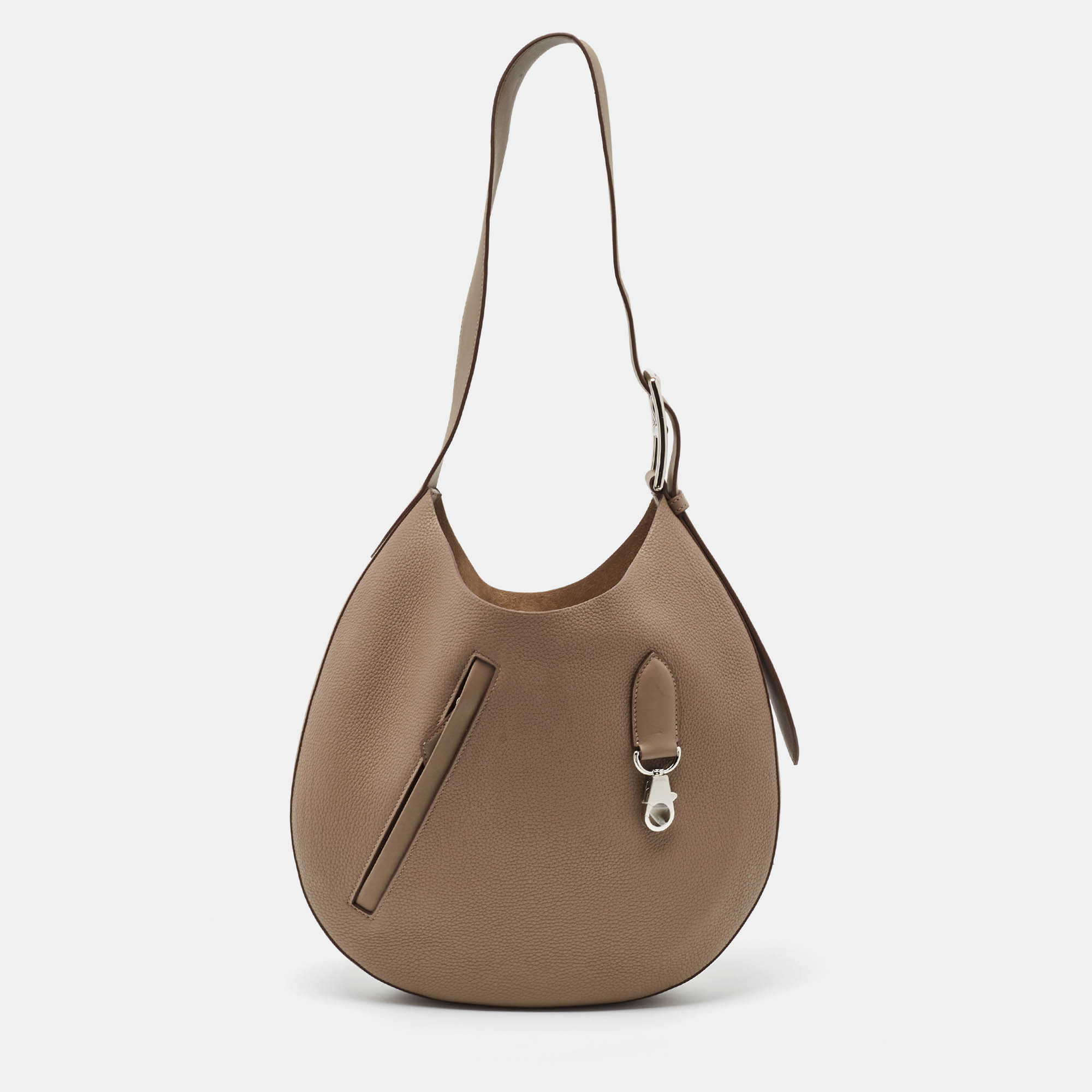 

Hermès Gris Tourterelle Taurillon Maurice and Swift Leather Arcon Bag, Beige