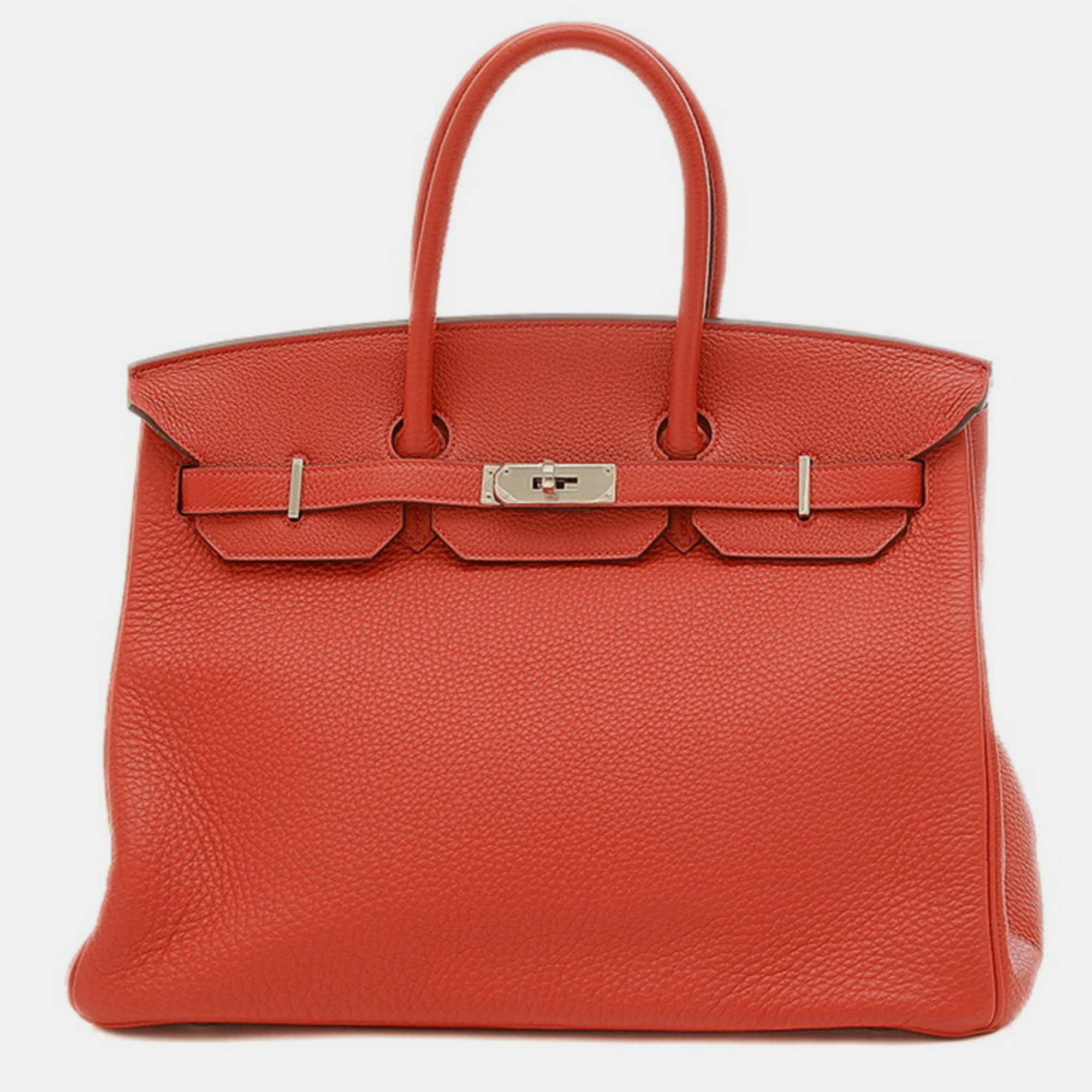 

Hermes Rouge Kazak Togo Birkin 35 Handbag, Red