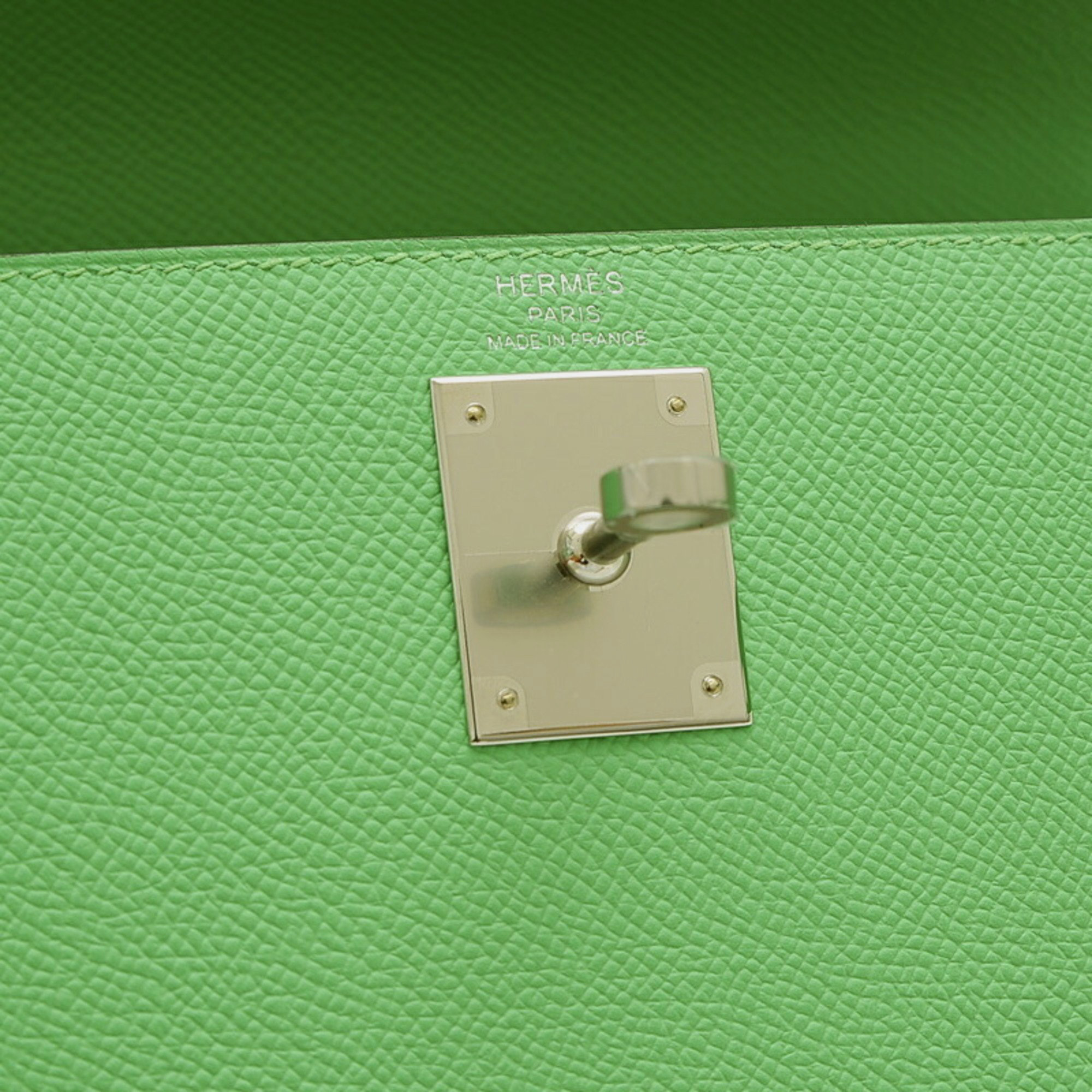 Hermes Vert Comic Epson Kelly 28 Handbag 6