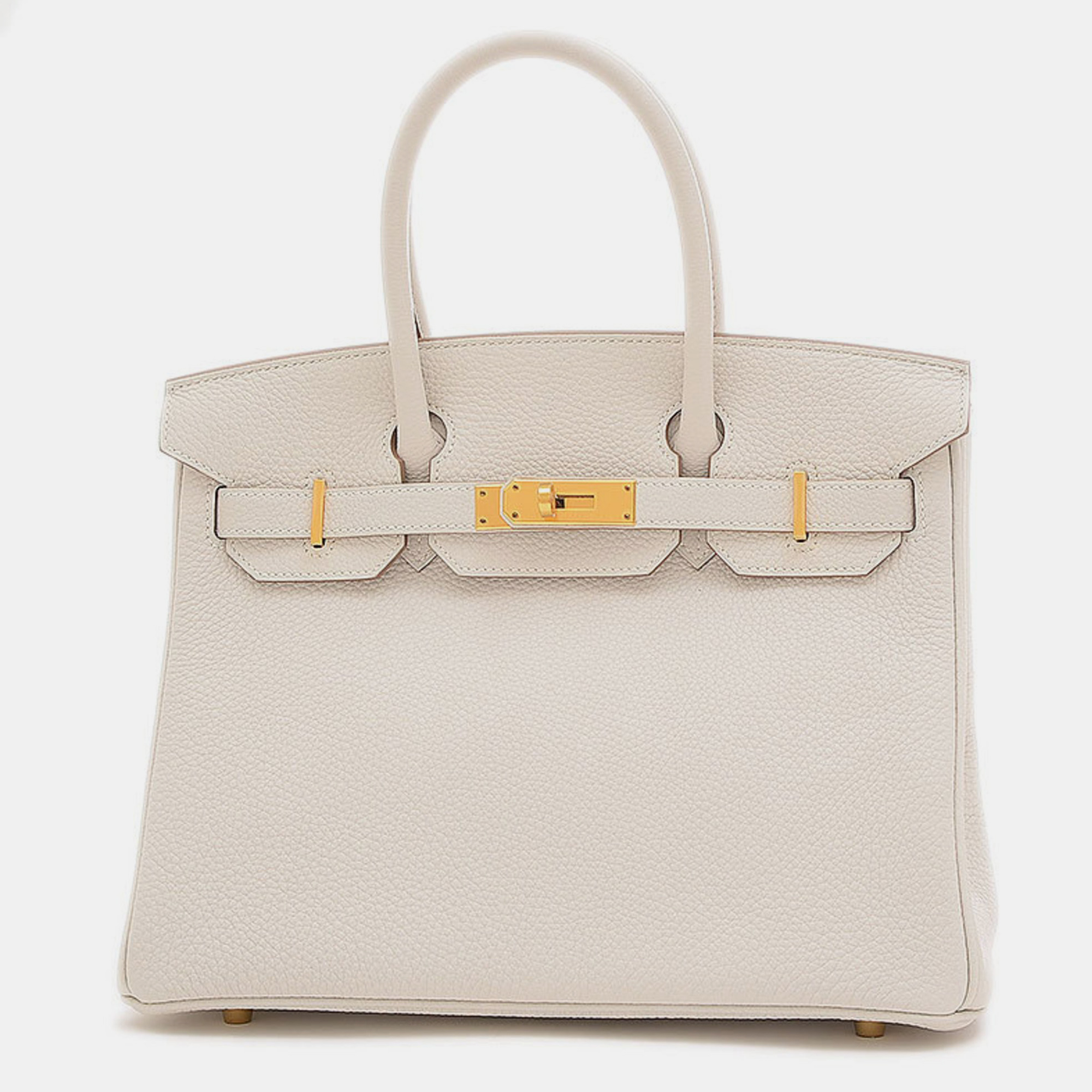 

Hermes Gripere Togo Birkin 30 Handbag, Grey