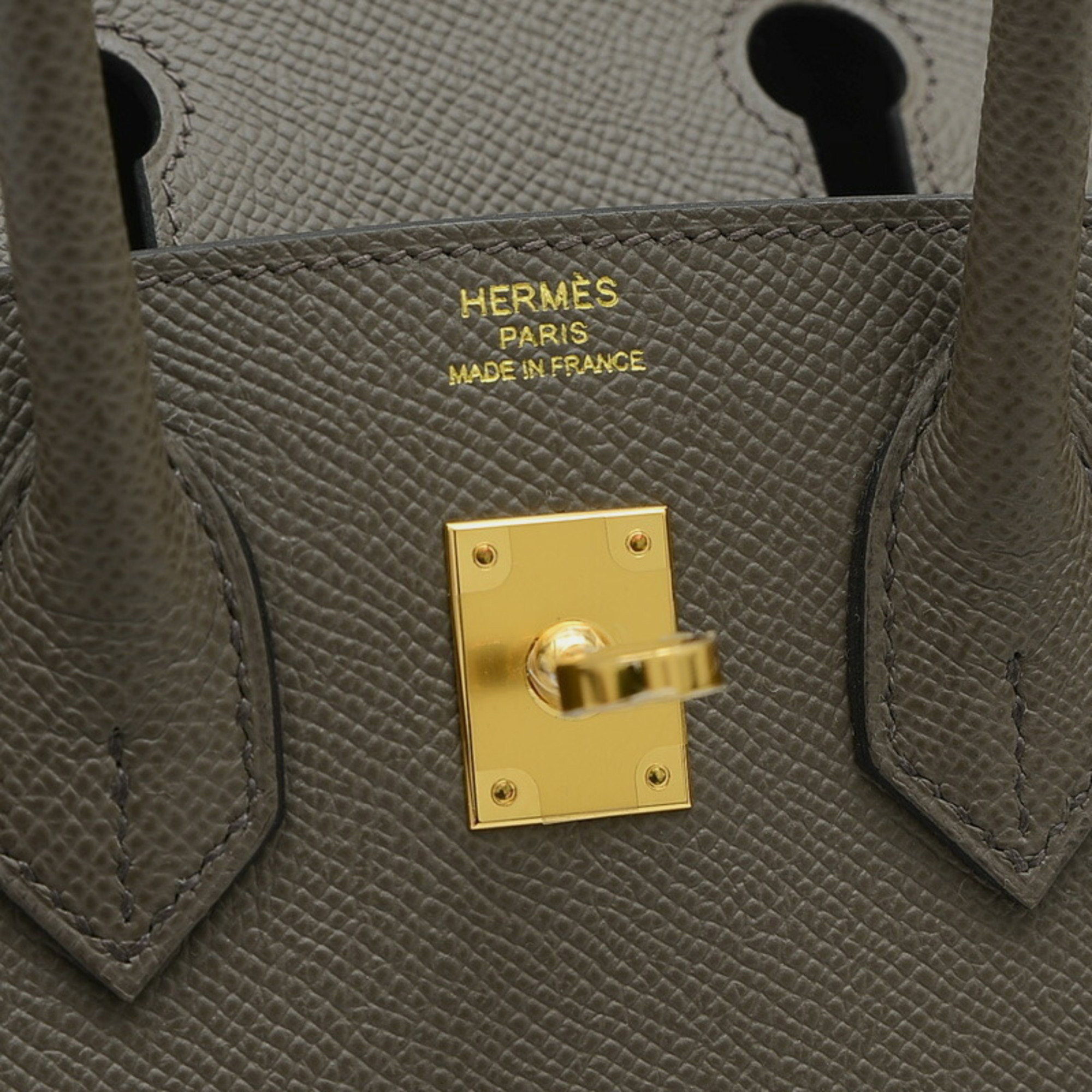 Hermes Etain Epson Birkin 25 Handbag 7