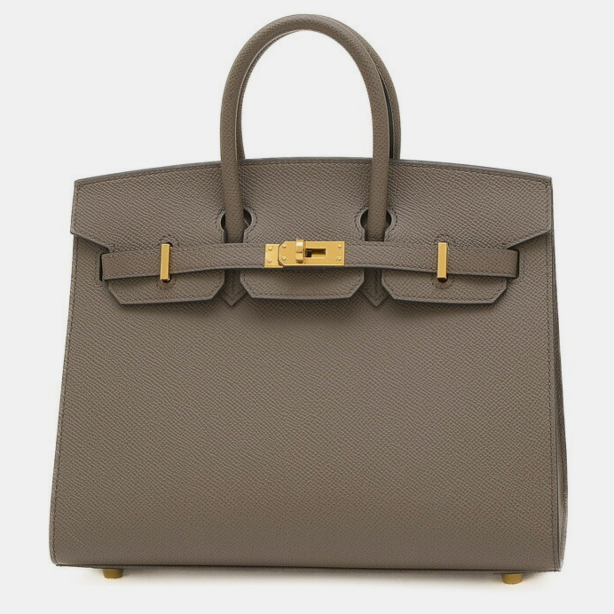 

Hermes Etain Epson Birkin 25 Handbag, Brown