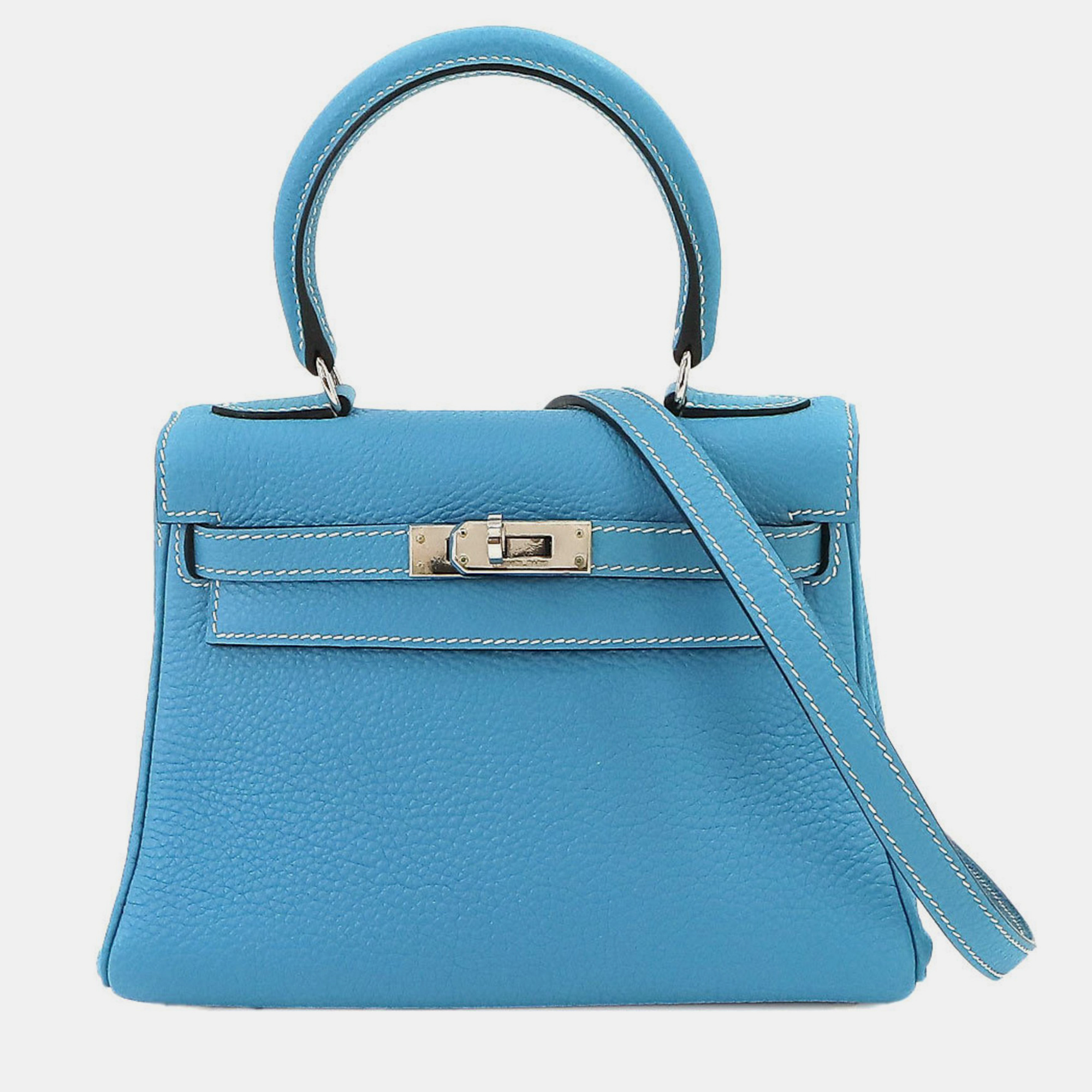 

Hermes Blue Jean Togo Mini Kelly Bag