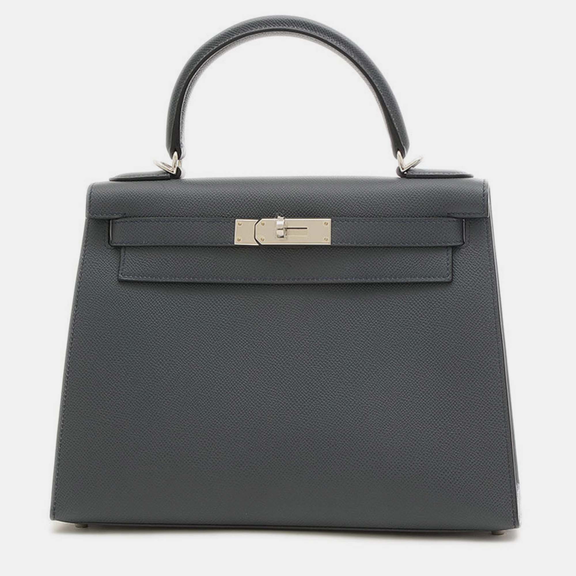 

Hermes Grimist Epsom Kelly 28 Handbag, Grey