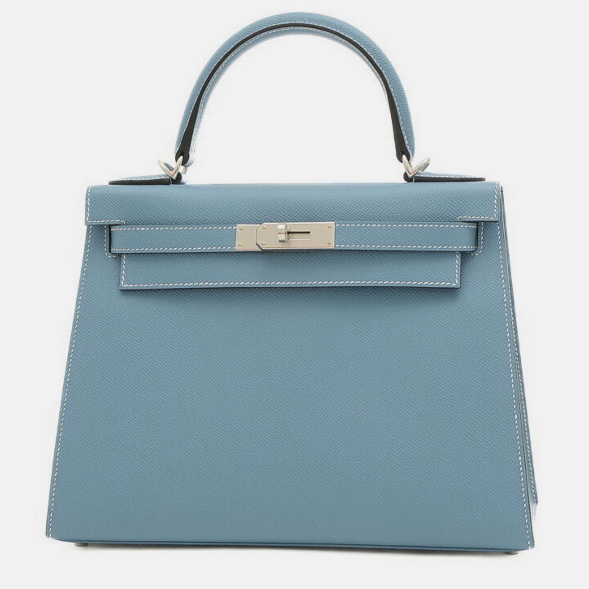 

Hermes New Blue Jean Epsom Kelly 28 Handbag