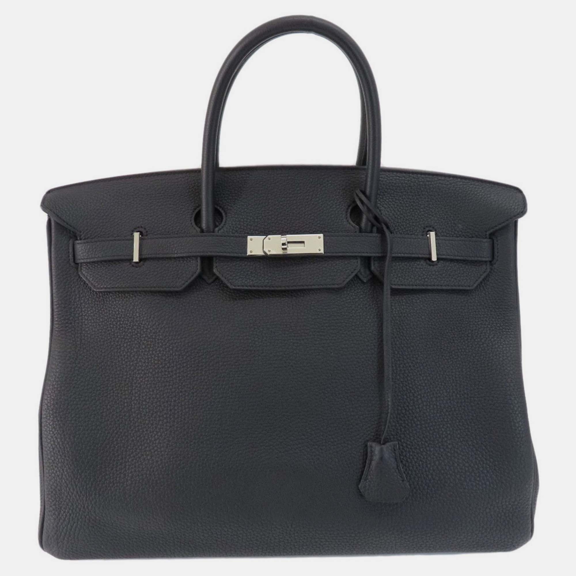 

Hermes Black Togo Birkin 40 Handbag