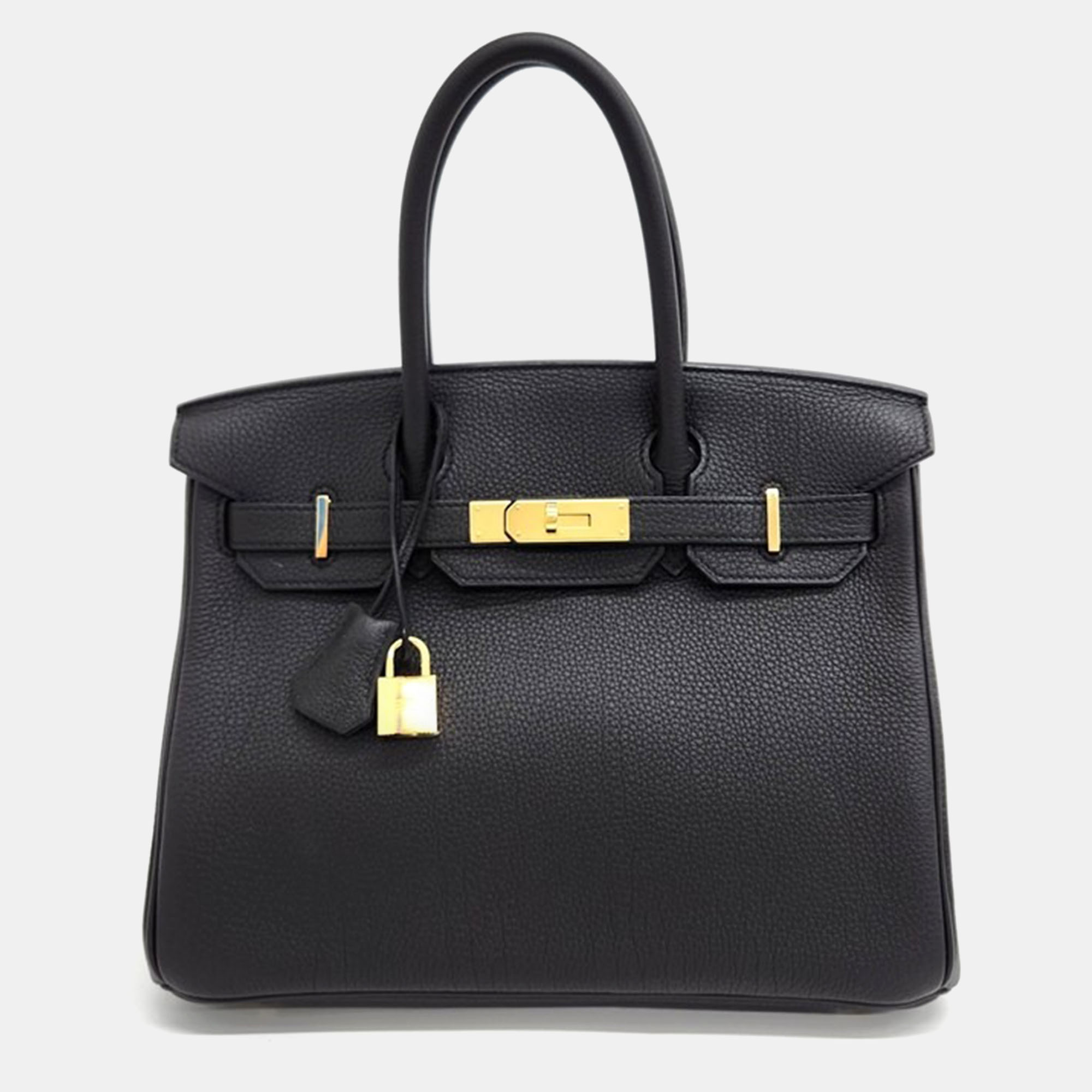 

Hermes Black Togo Leather Birkin 30 Bag