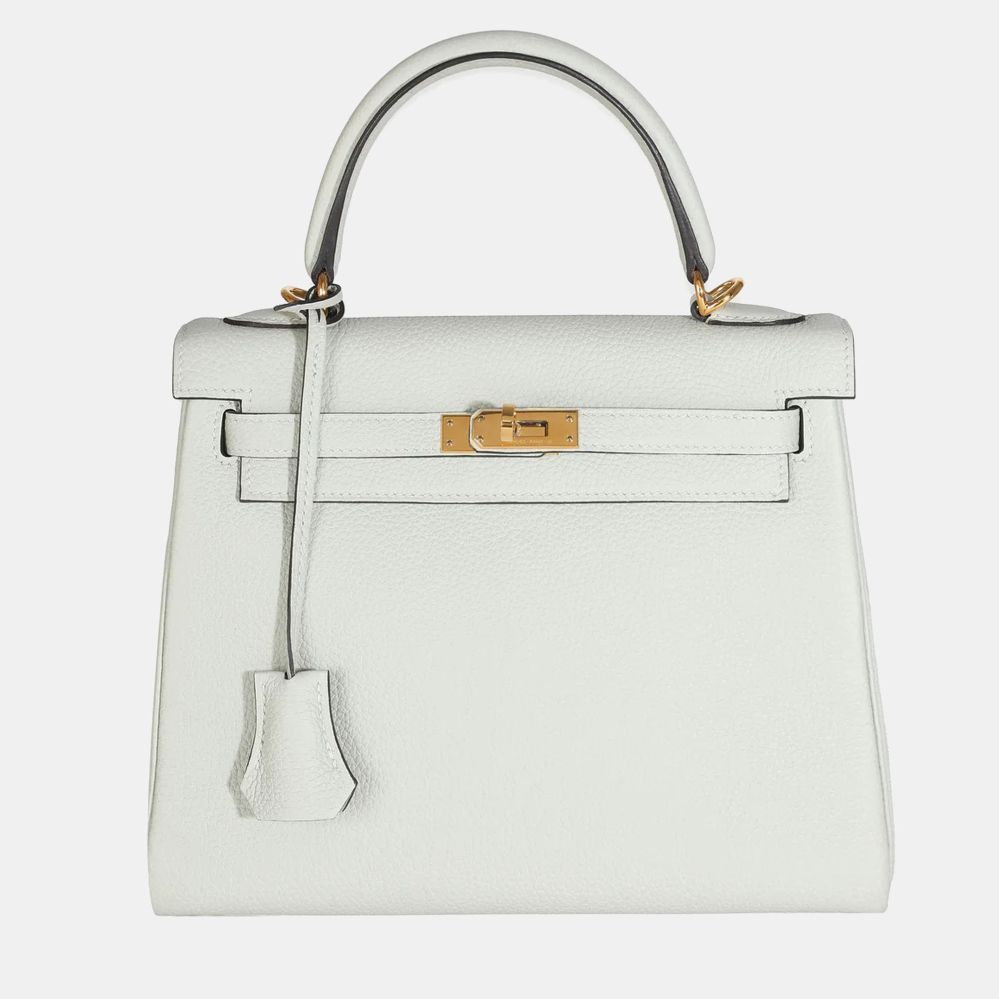 

Hermes Gris Neve Togo Retourne Kelly 25 GHW Bag, Grey