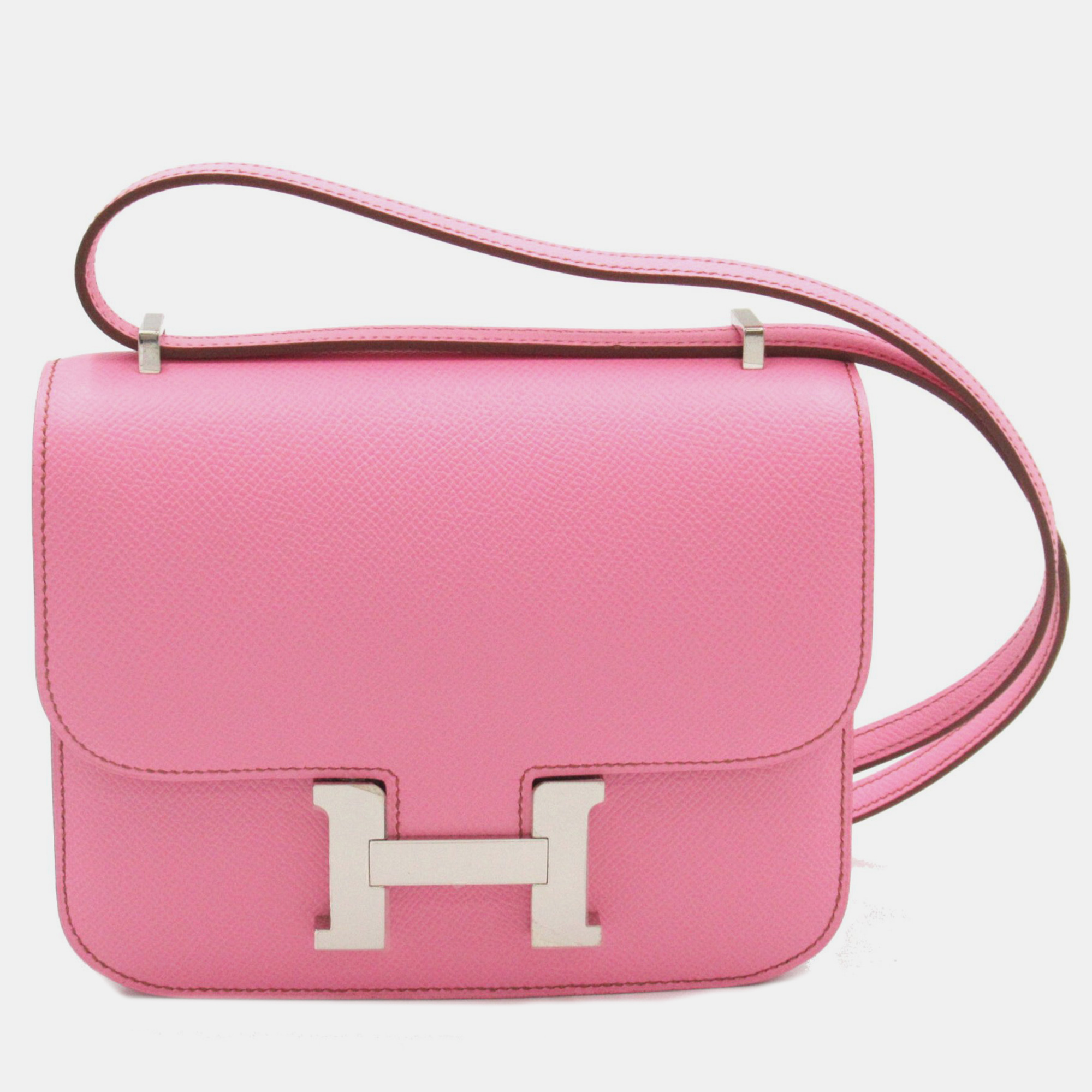 

Hermes Pink Epsom Calfskin Constance Mini Bag
