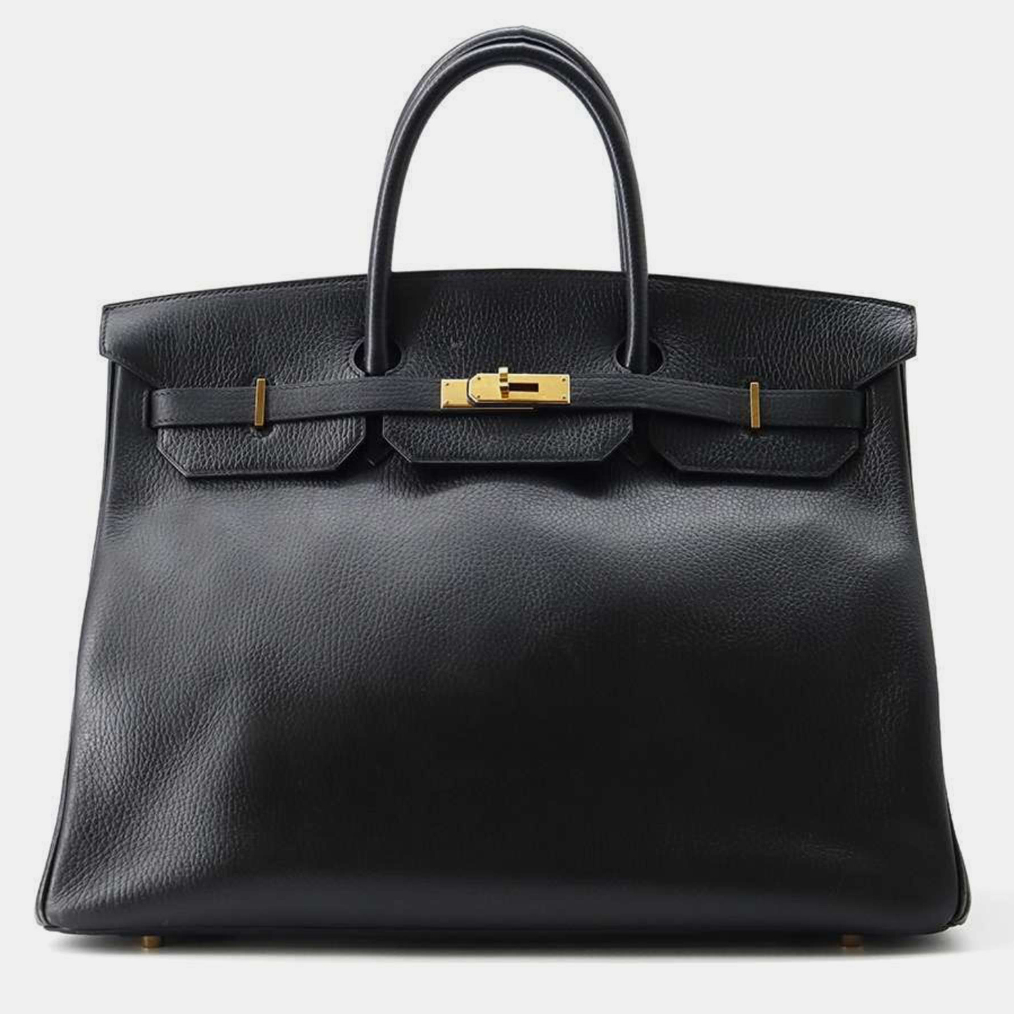 

Hermes Black Ardennes Birkin 40 Handbag