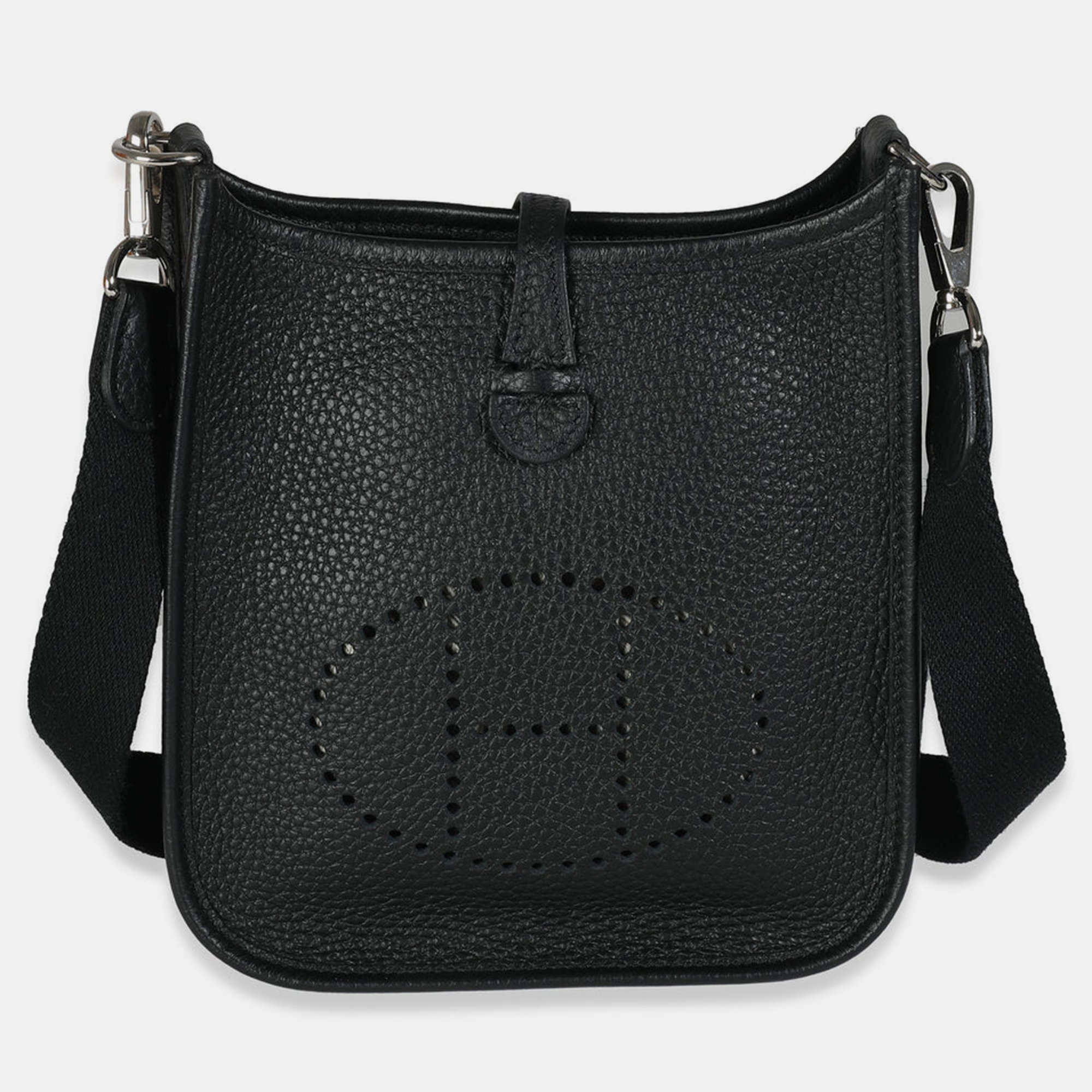 

Hermes Black Taurillon Clemence Evelyne TPM PHW Bag