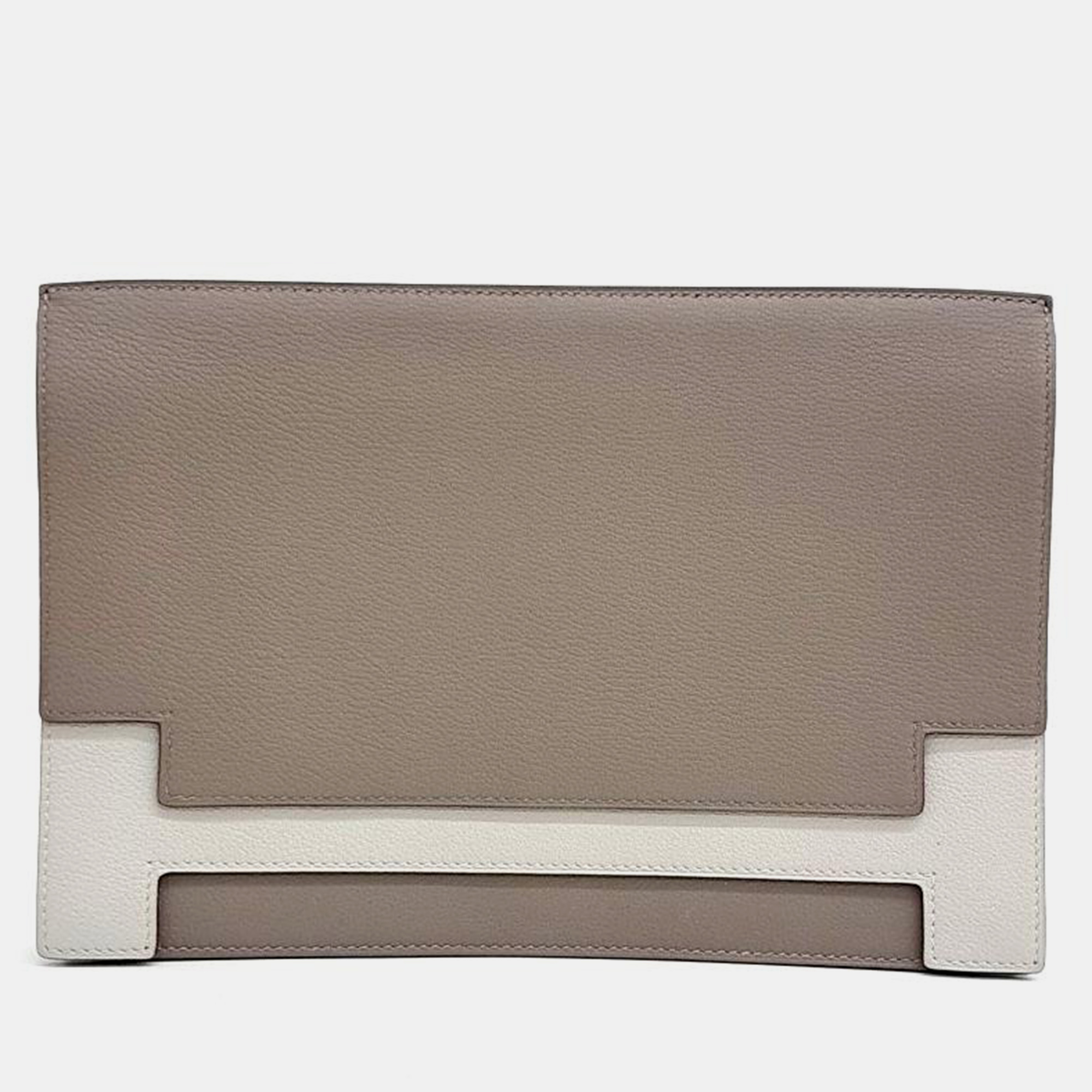 Pre-owned Hermes Multiplex Clutch In Brown