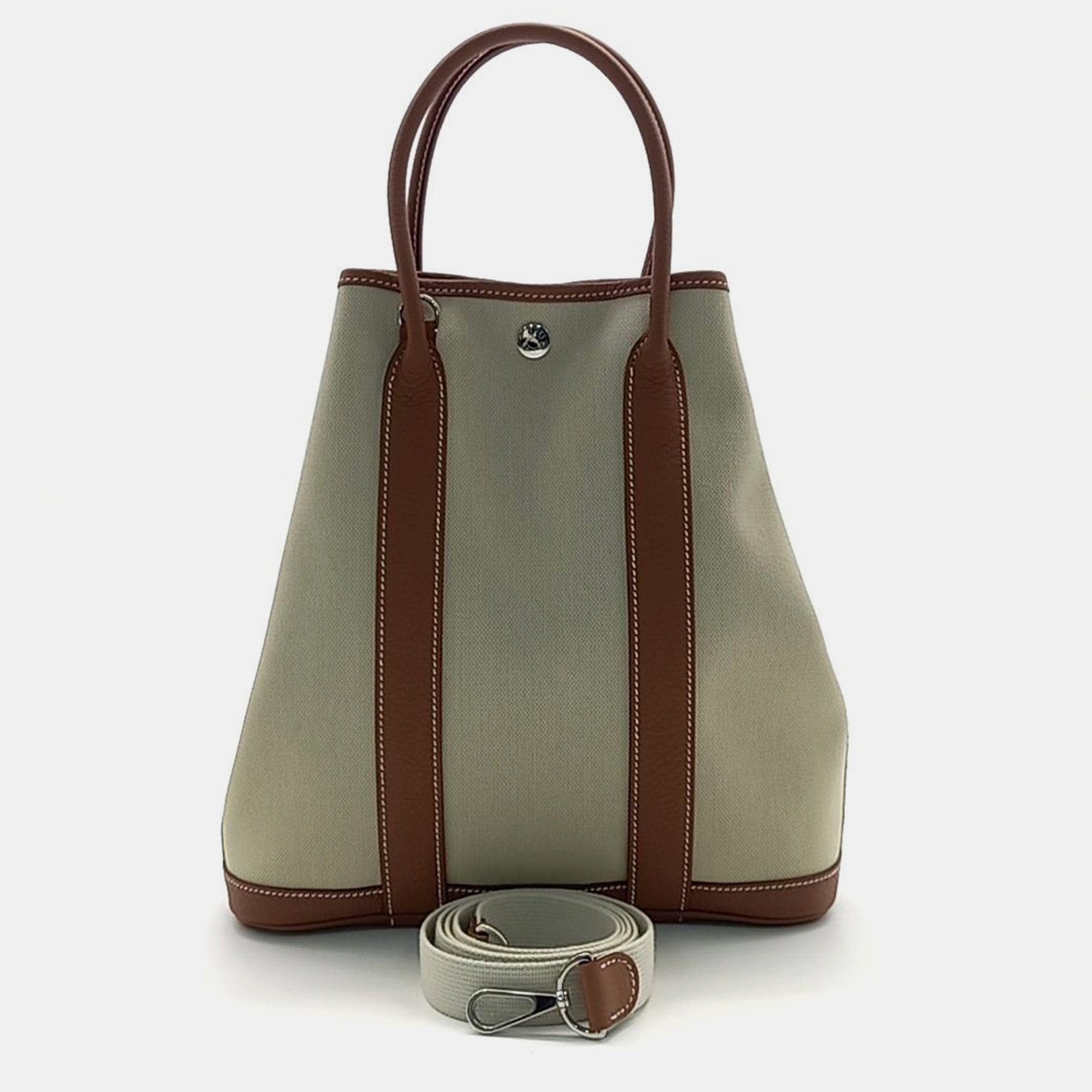 

Hermes Garden File 28 Bag, Beige