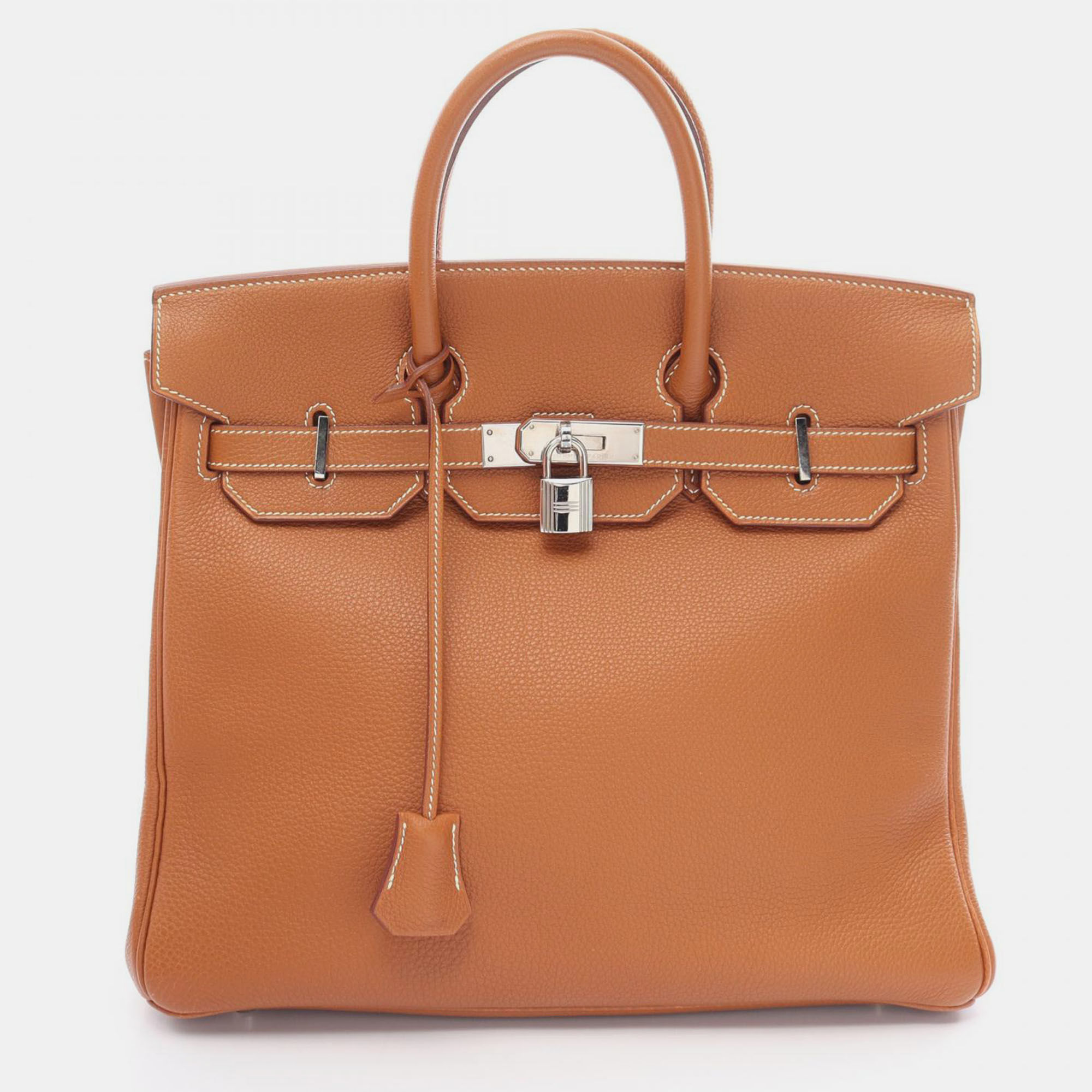 

Hermes Brown Leather Togo Birkin 32 Bag