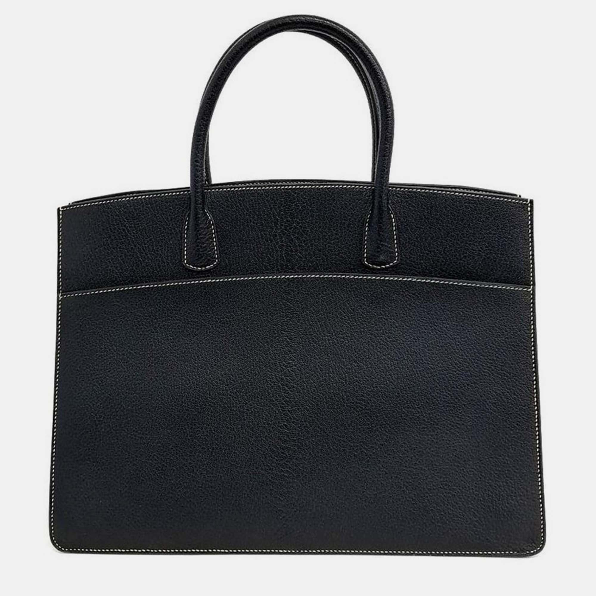 

Hermes White Bus bag, Black