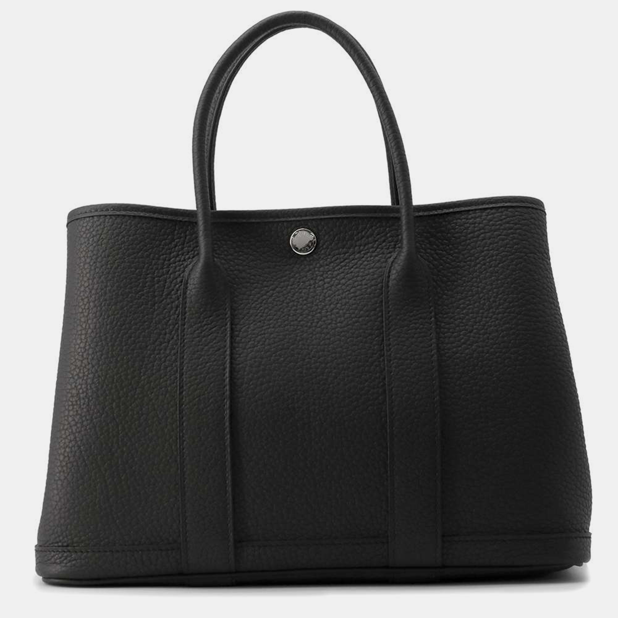 

Hermes Black Negonda Leather Garden Party Size TPM