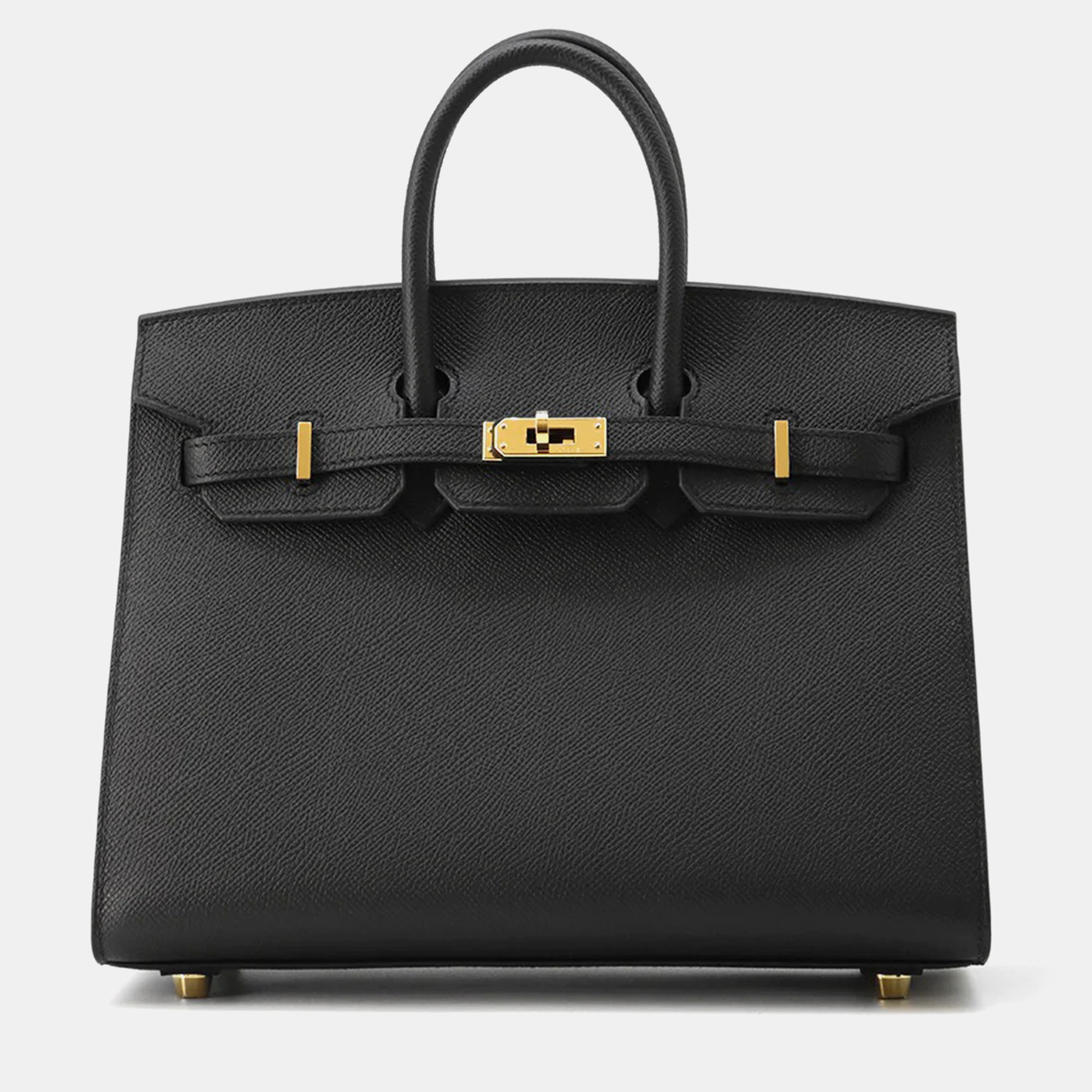 

Hermes Sellier Black Epsom Birkin Bag Size
