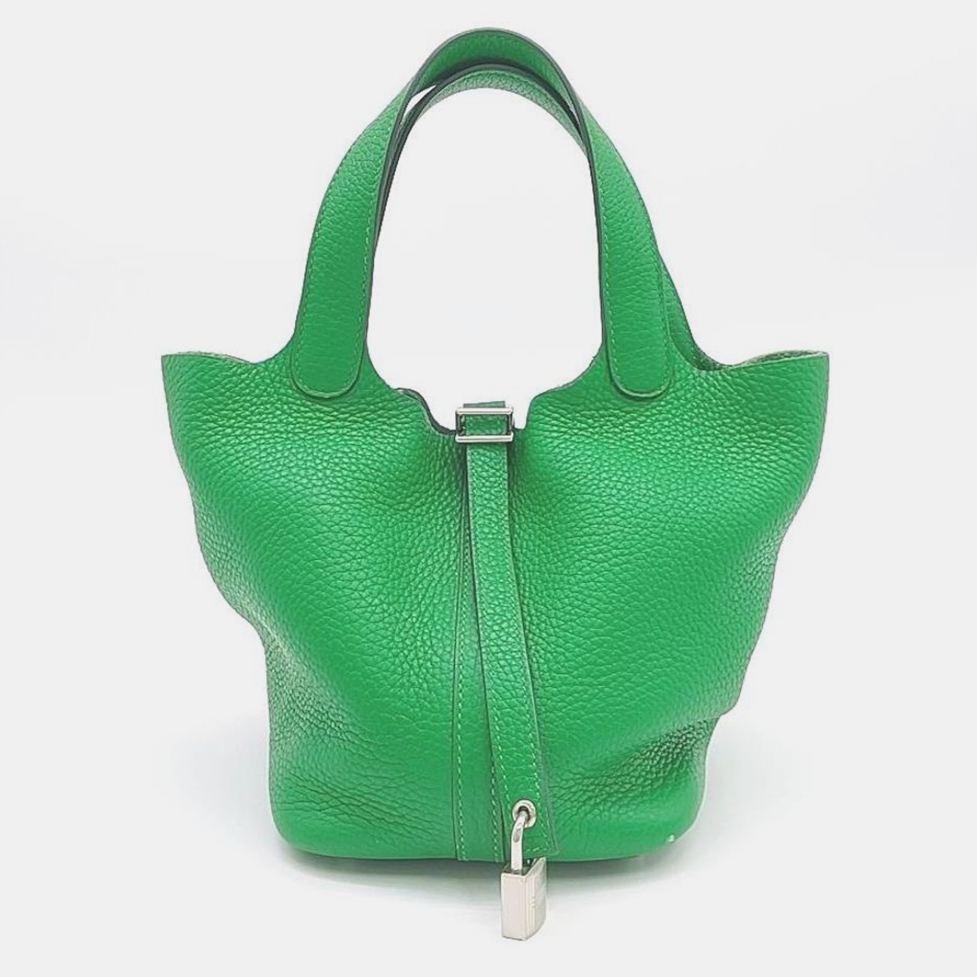 Pre-owned Hermes Rock Picotan 18 Bag In Green