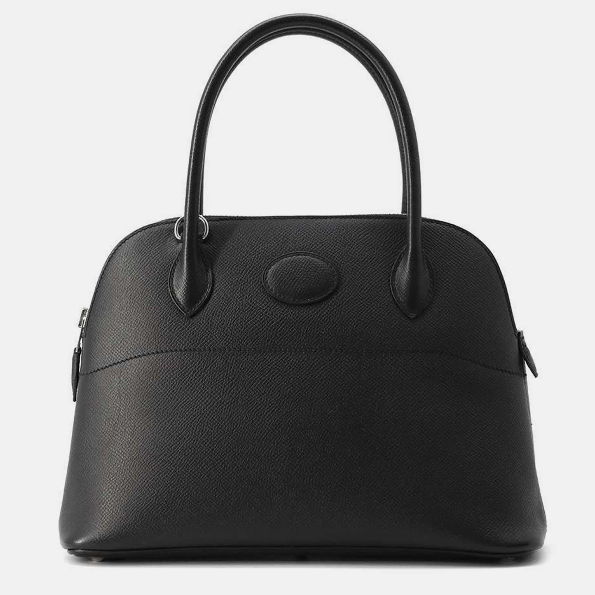 

Hermes Black Epsom Bolide Bag 27