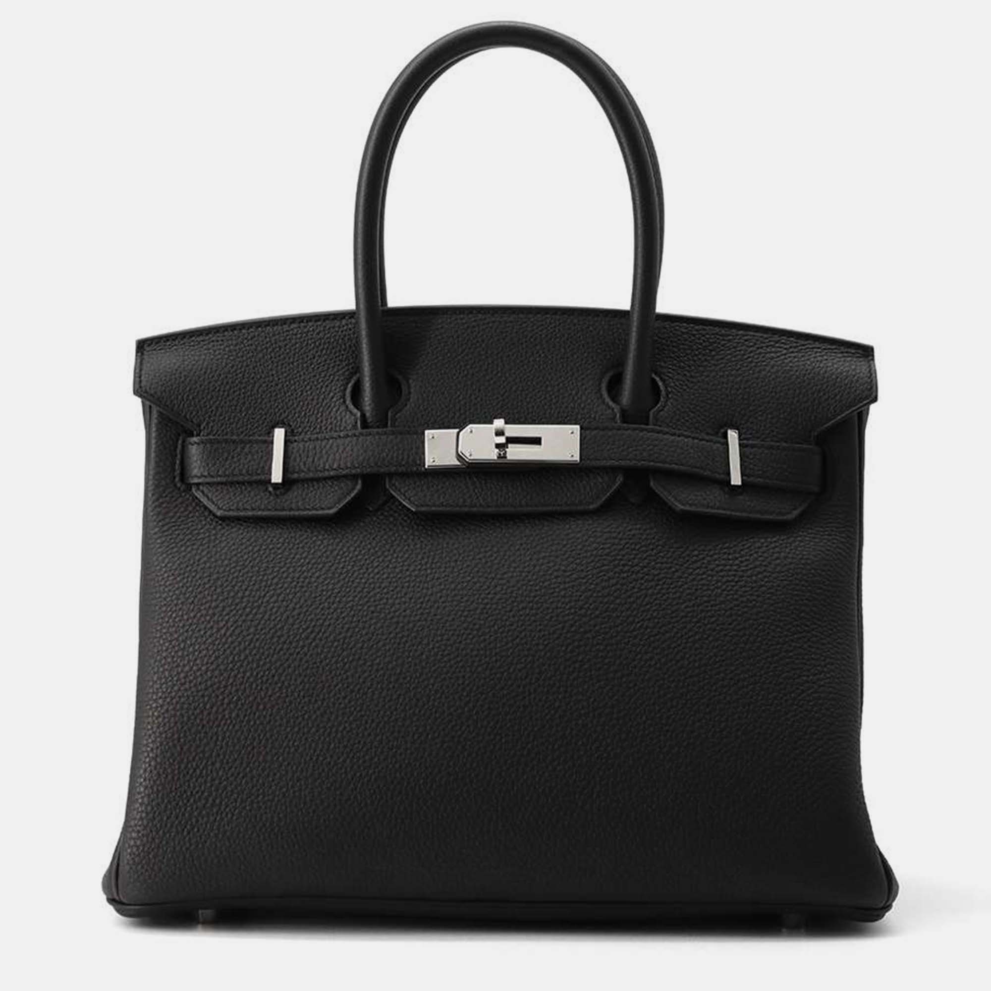

Hermes Black Togo Leather Birkin Bag 30