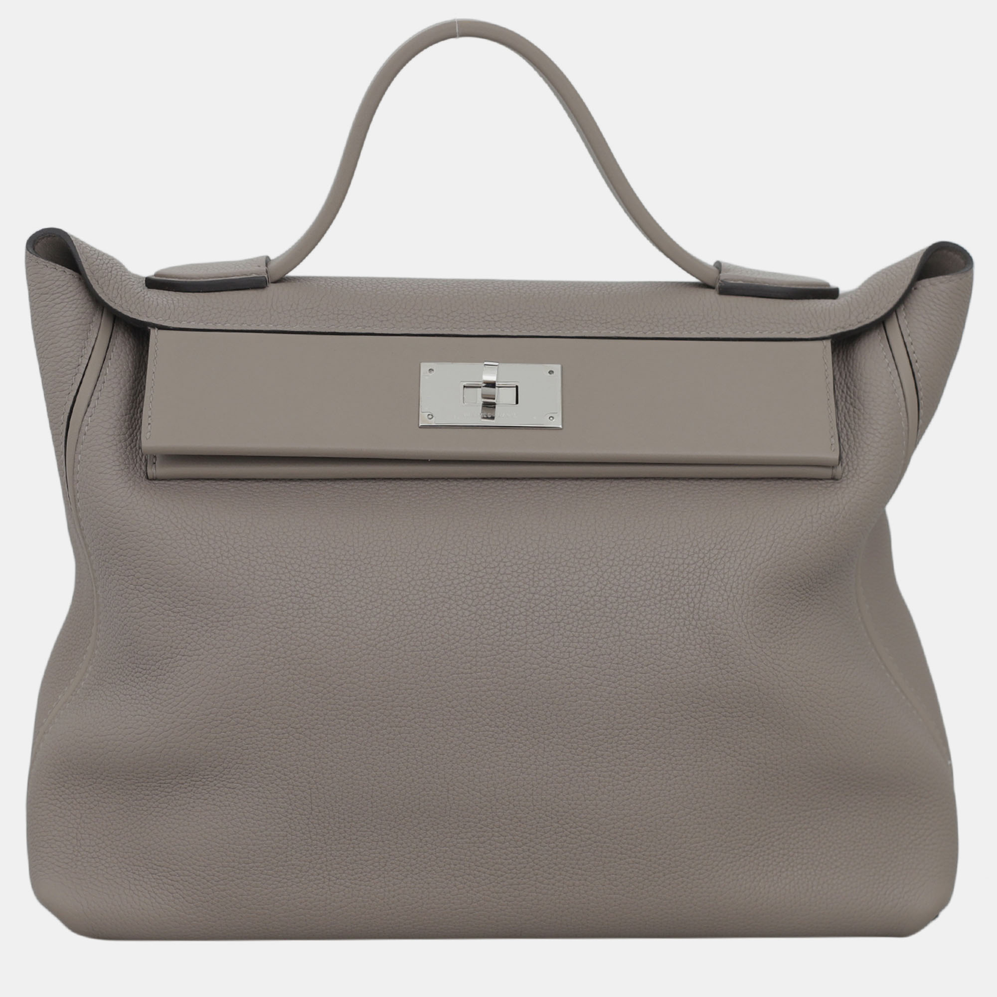 

Hermes Gris Asphalt 24/24 35 Bag, Brown