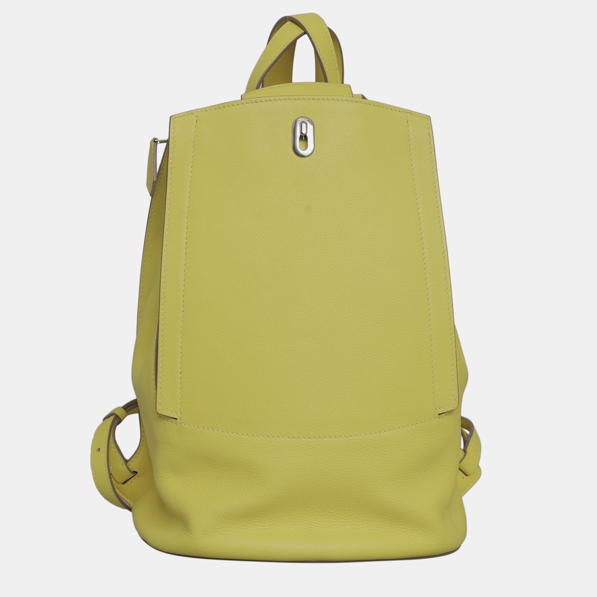 

Hermes Lime Evercolor Leather GR24 Backpack, Green