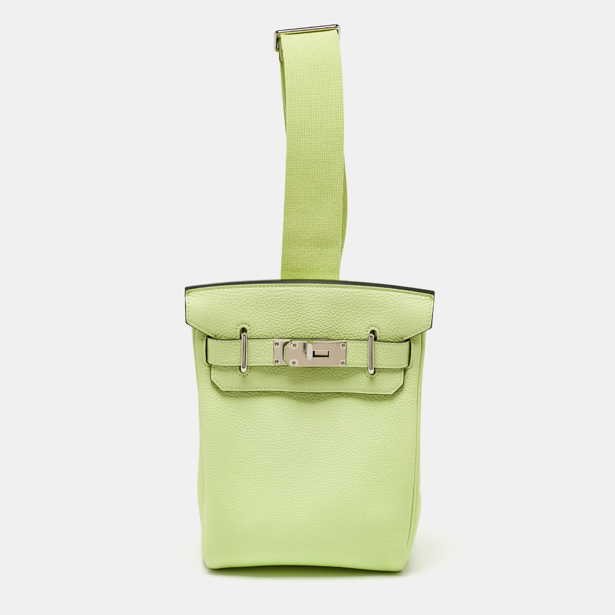 

Hermes Vert Absinthe Togo Leather Hac A Dos PM Backpack, Green